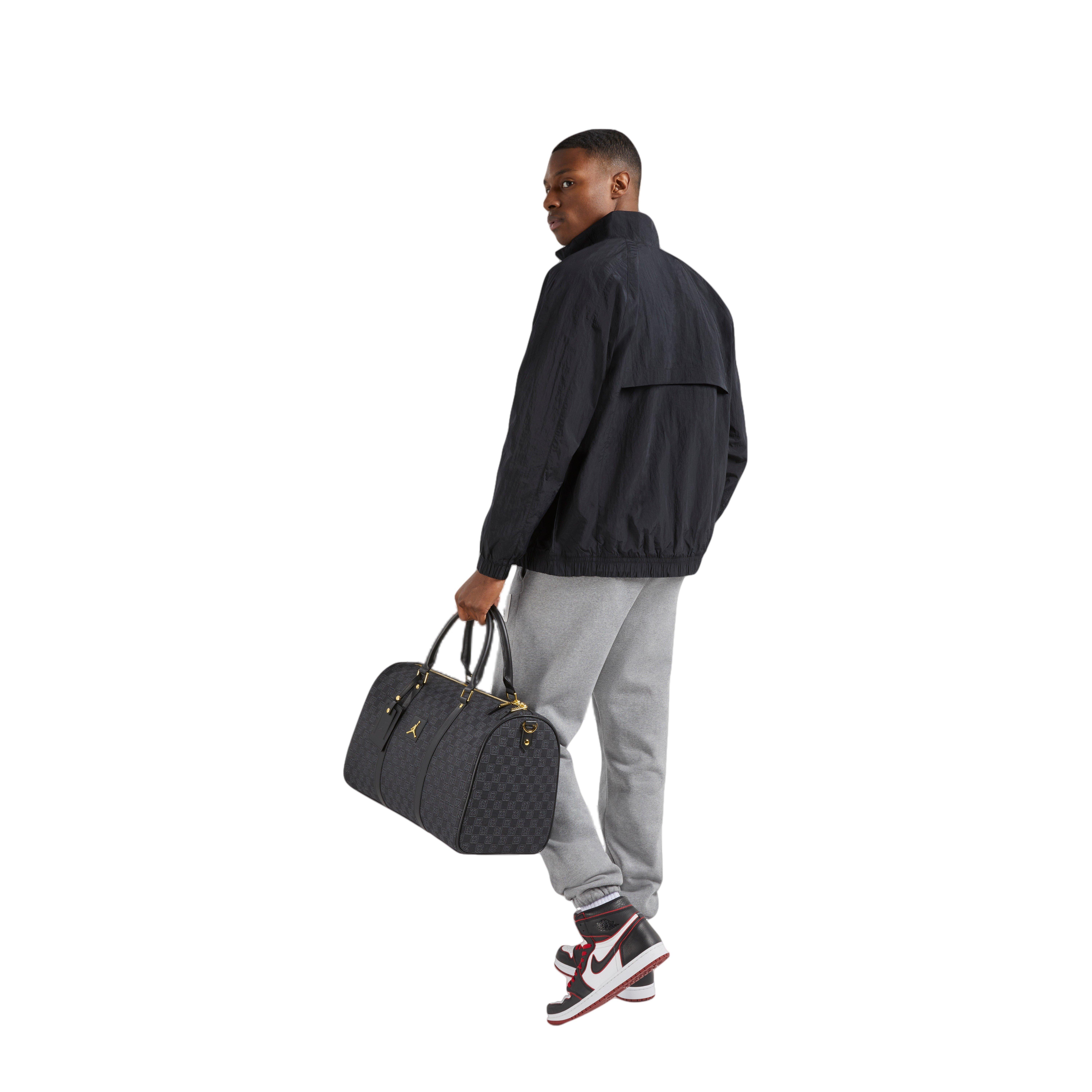 Jordan Monogram Duffle Bag-Black/Gold - BLACK/GOLD Thumbnail View 6