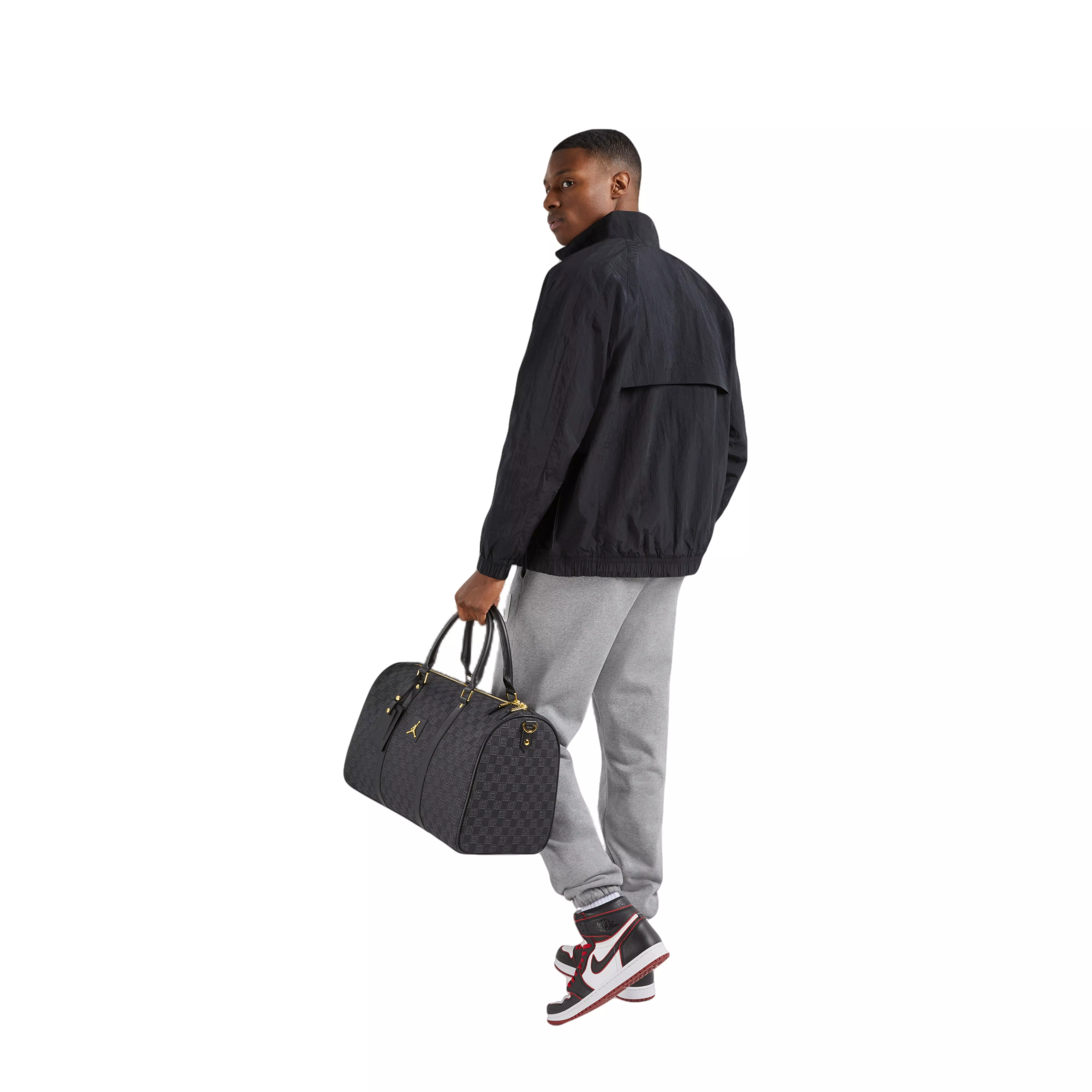 Jordan Monogram Duffle Bag-Black/Gold - BLACK/GOLD