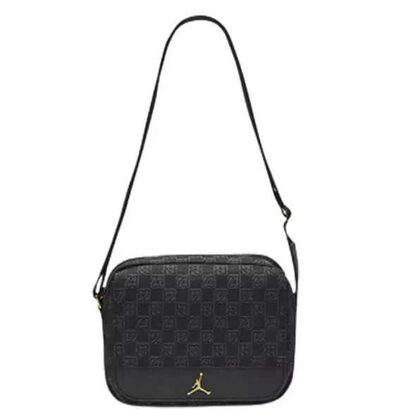Jordan Monogram Crossbody Bag-Black/Gold