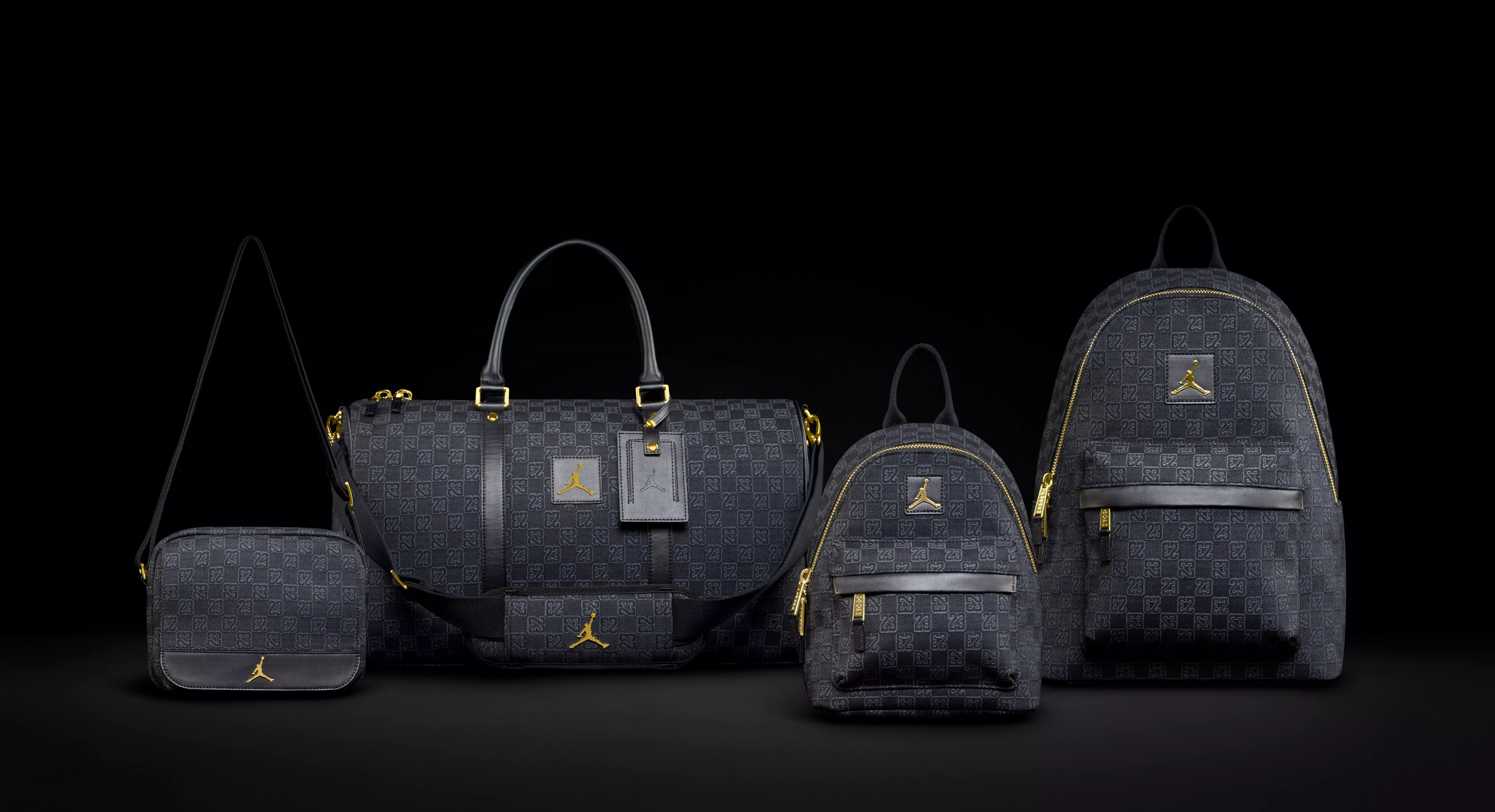 Jordan Monogram Backpack-Black/Gold - BLACK/GOLD