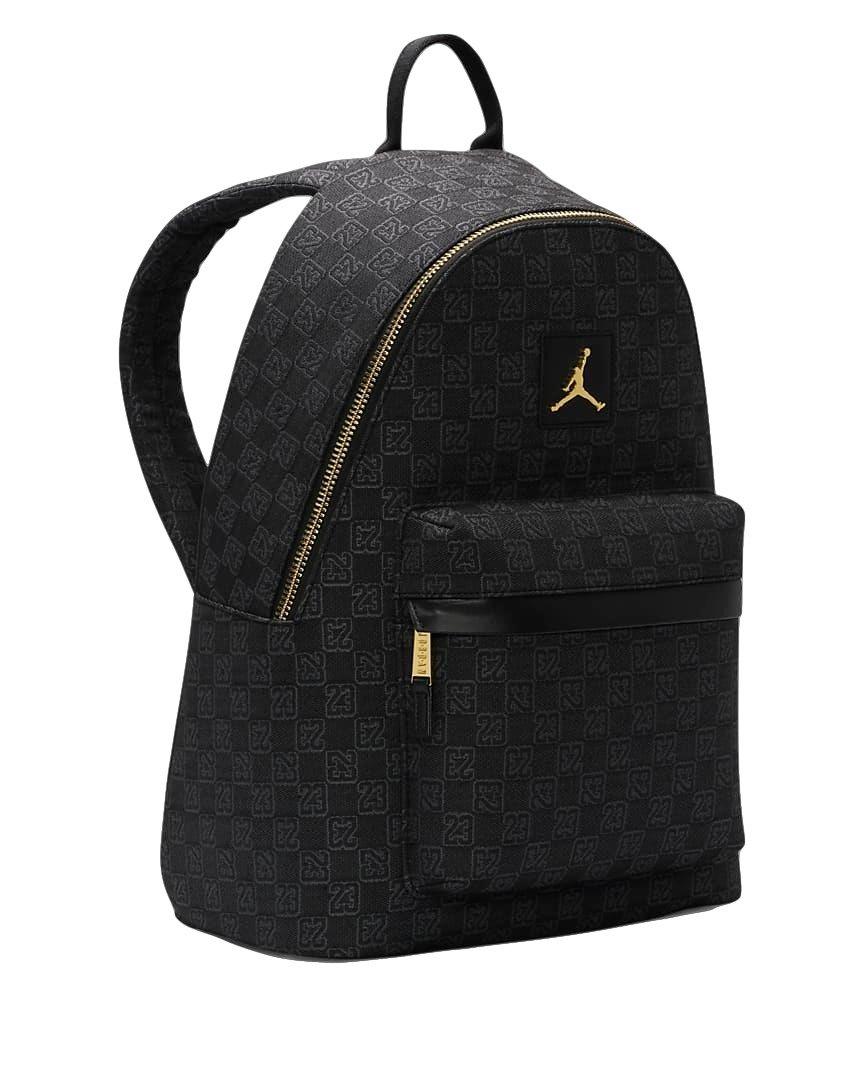 Black Monogram Backpack