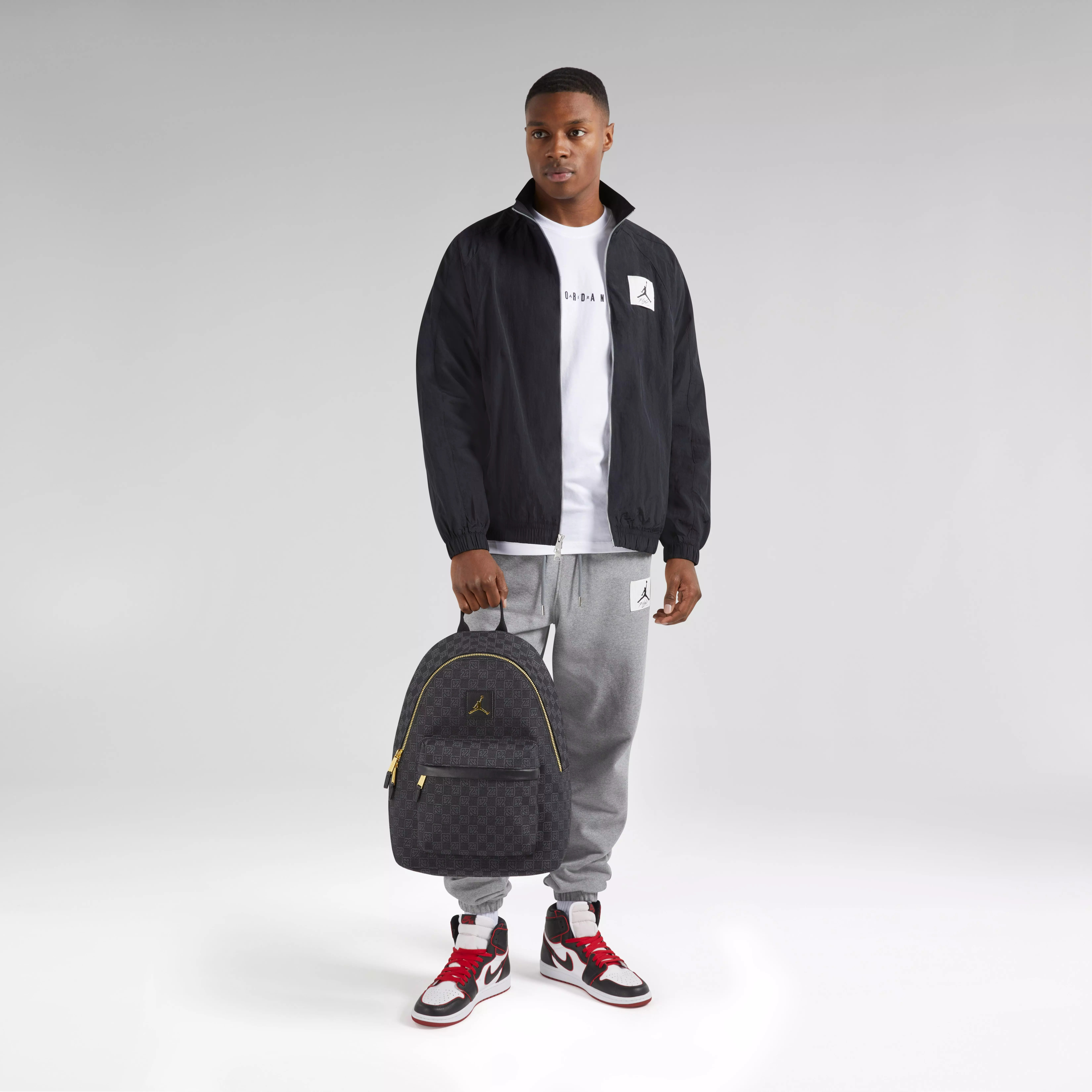 Jordan Monogram Backpack-Black/Gold - BLACK/GOLD