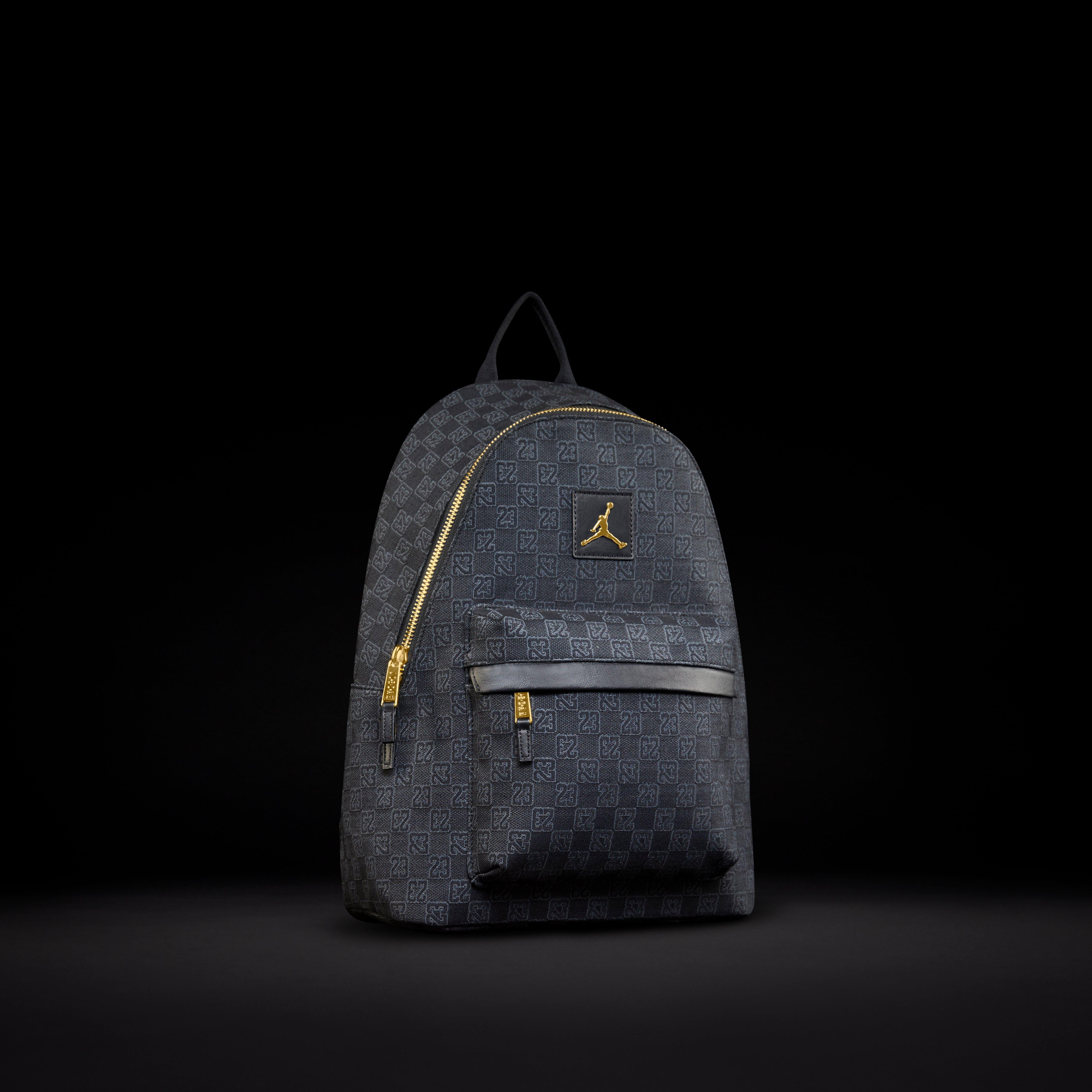 Jordan Monogram Backpack-Black/Gold - BLACK/GOLD Thumbnail View 5
