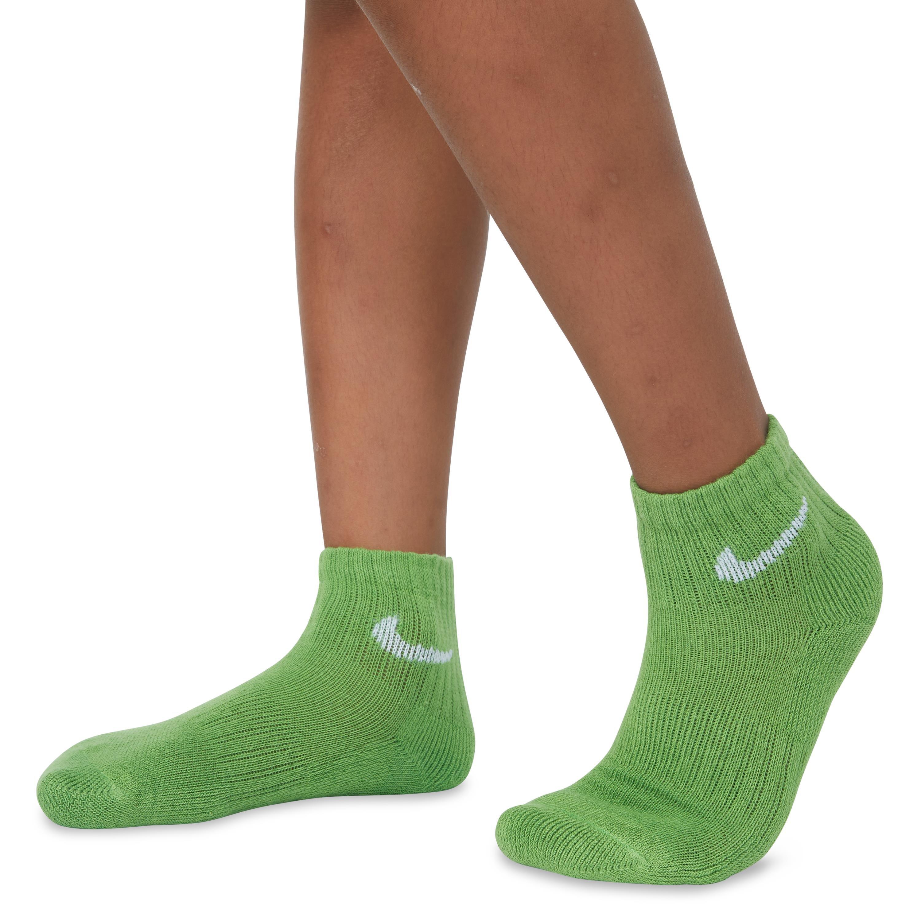 Nike Youth Multi Color Ankle Socks 6 pk