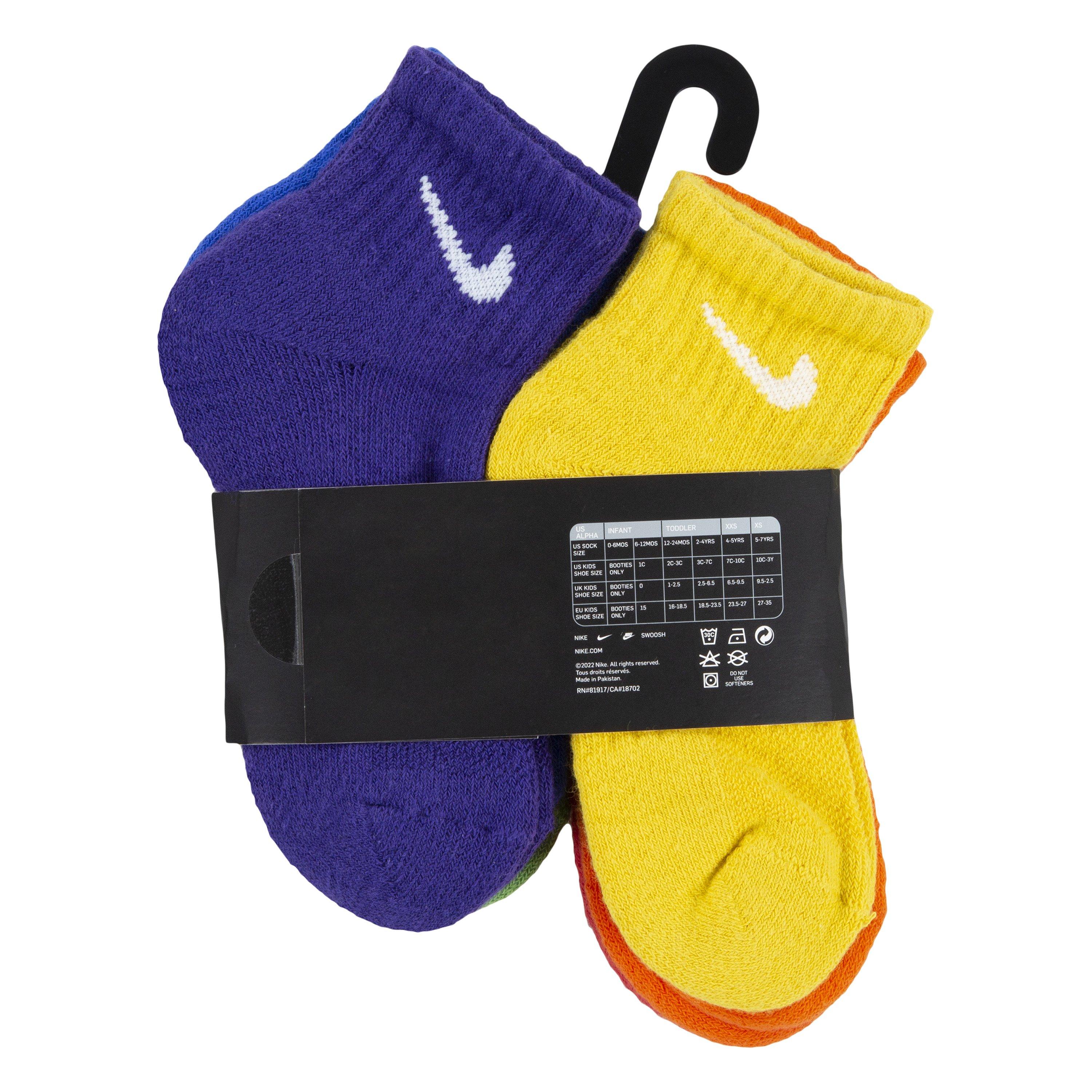 romantisch Gevoel van schuld Psychiatrie Nike Little Kids' Ankle Socks-6PK-Multi-Color
