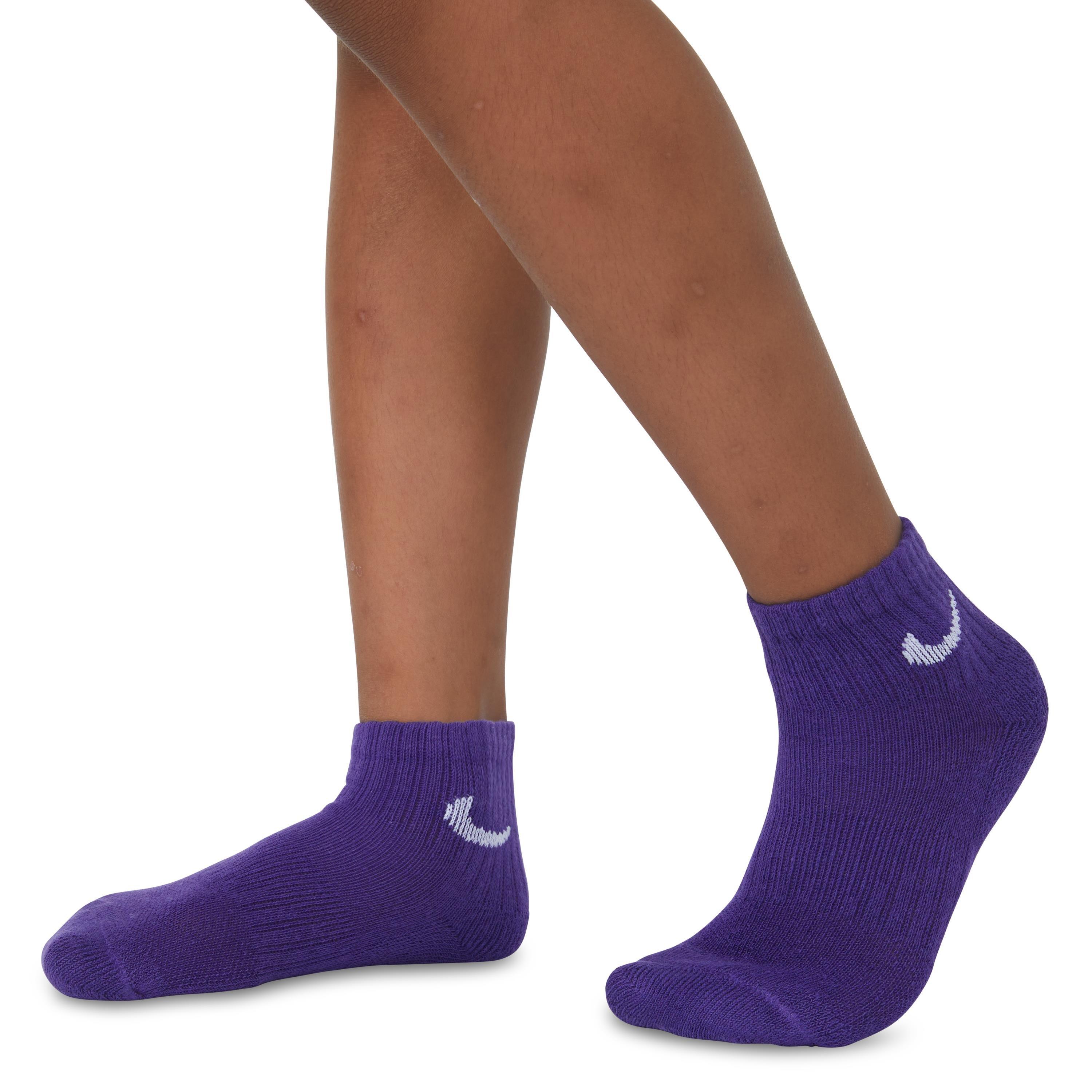 Nike Youth Multi Color Ankle Socks 6 pk