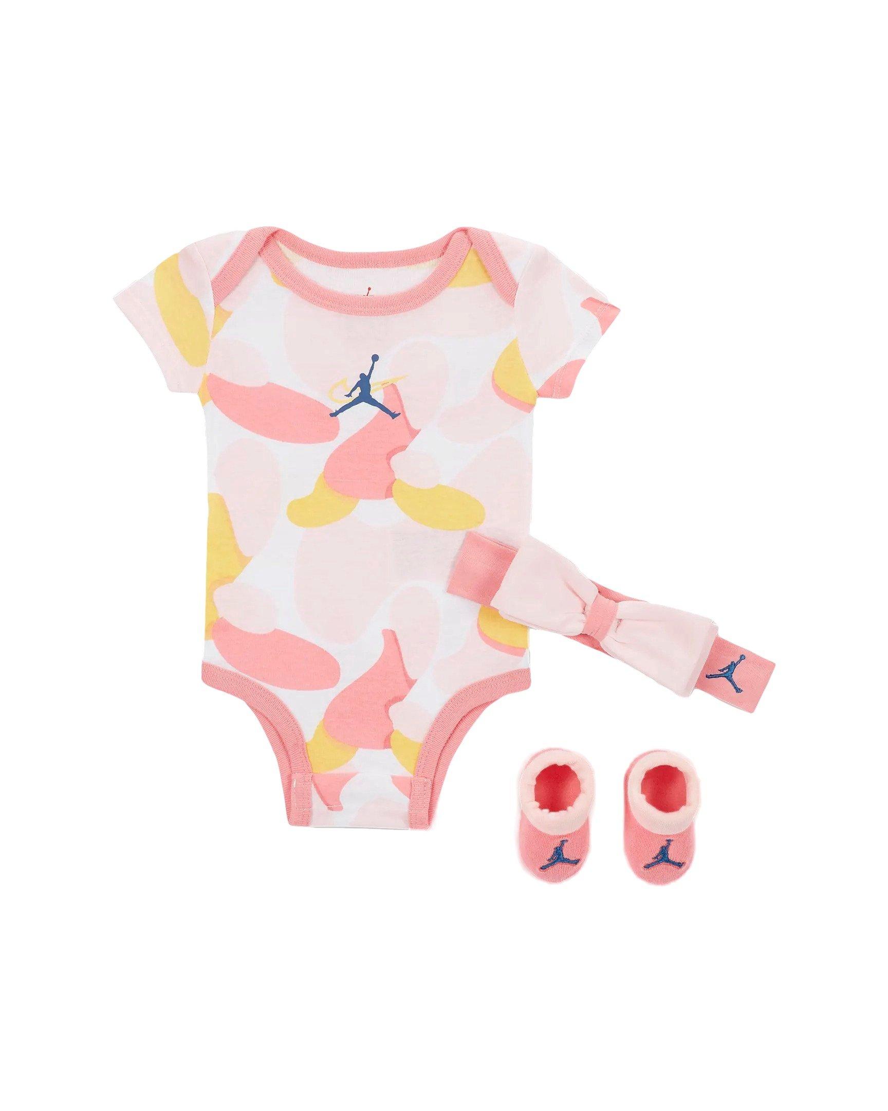 Jordan Infant Girls' Outside The Lines 3-Piece Set-Pink - PINK/WHITE