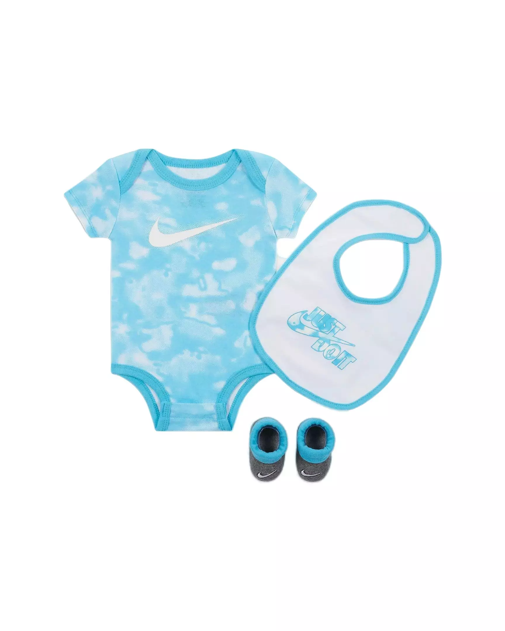 Nike Infant Girls' Swoosh Aura 3-Piece Set-Blue - BLUE/WHITE