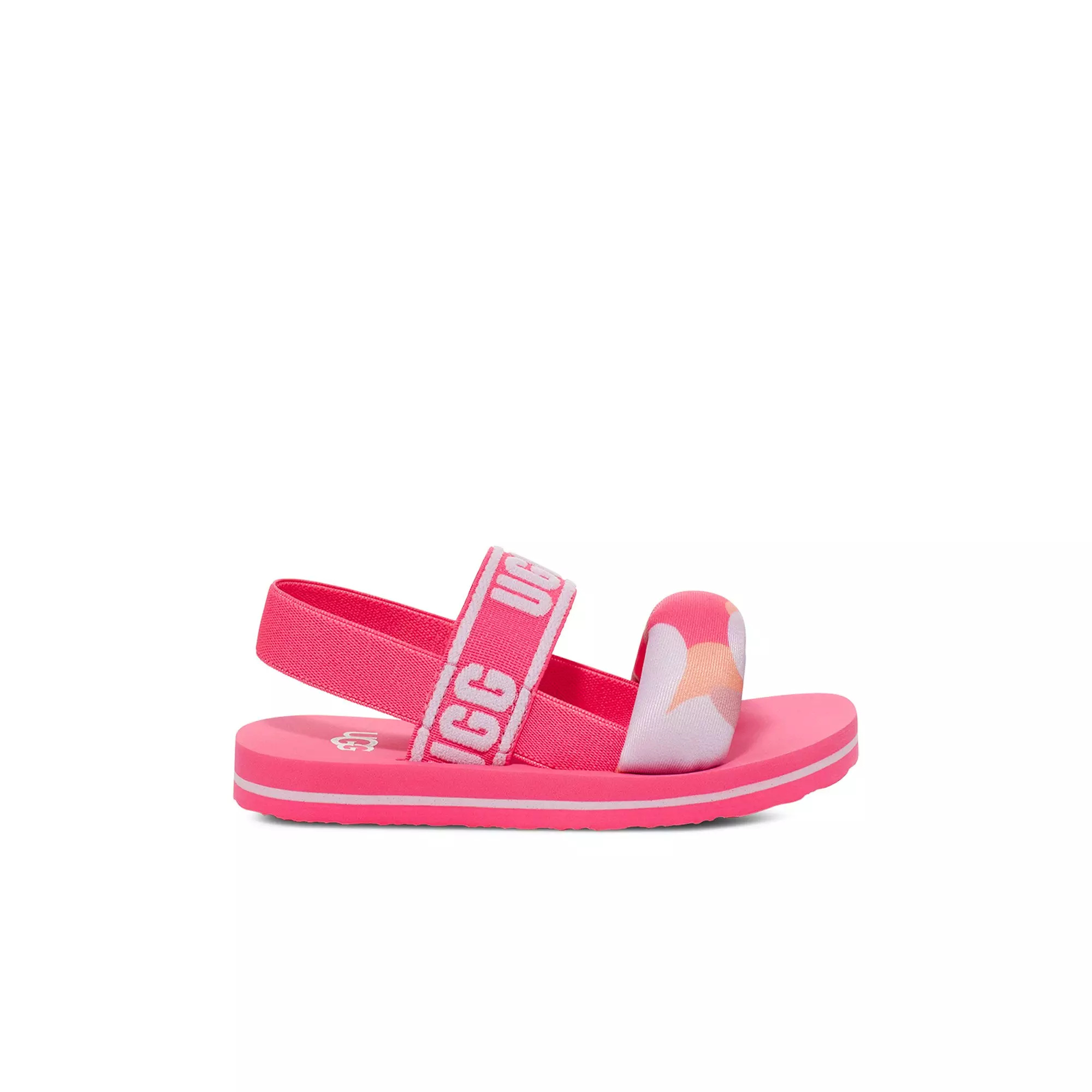 UGG Zuma Sling Camopop "Taffy Pink" Toddler Girls' Slide - PINK