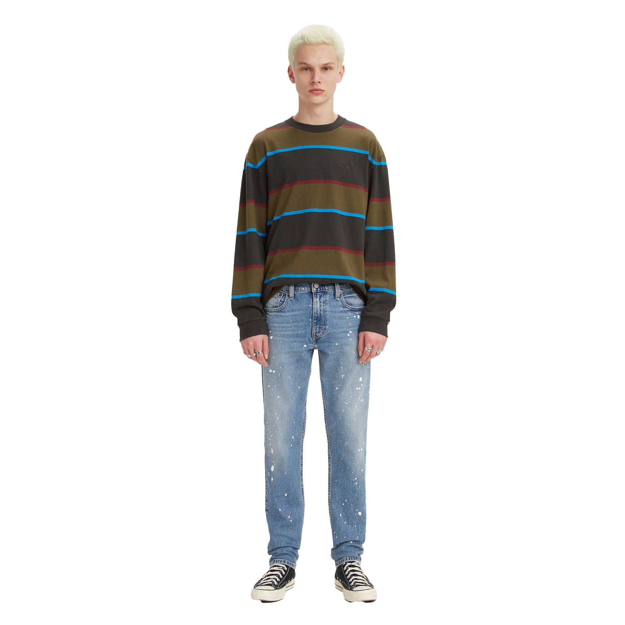 Levi's Men's 512 Slim Taper Z1516 Medium Wash Slim Fit Jeans - BLUE Thumbnail View 1