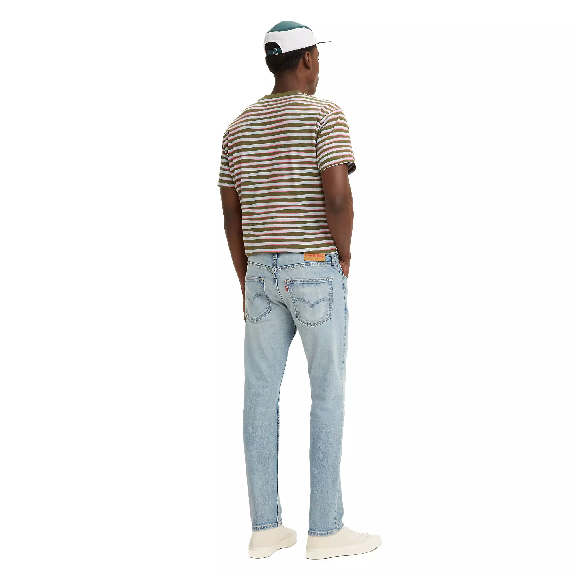 Levi's Men's 512 Slim Taper Z1517 Light Indigo Slim Fit Dark Washed Denim Pants - BLUE