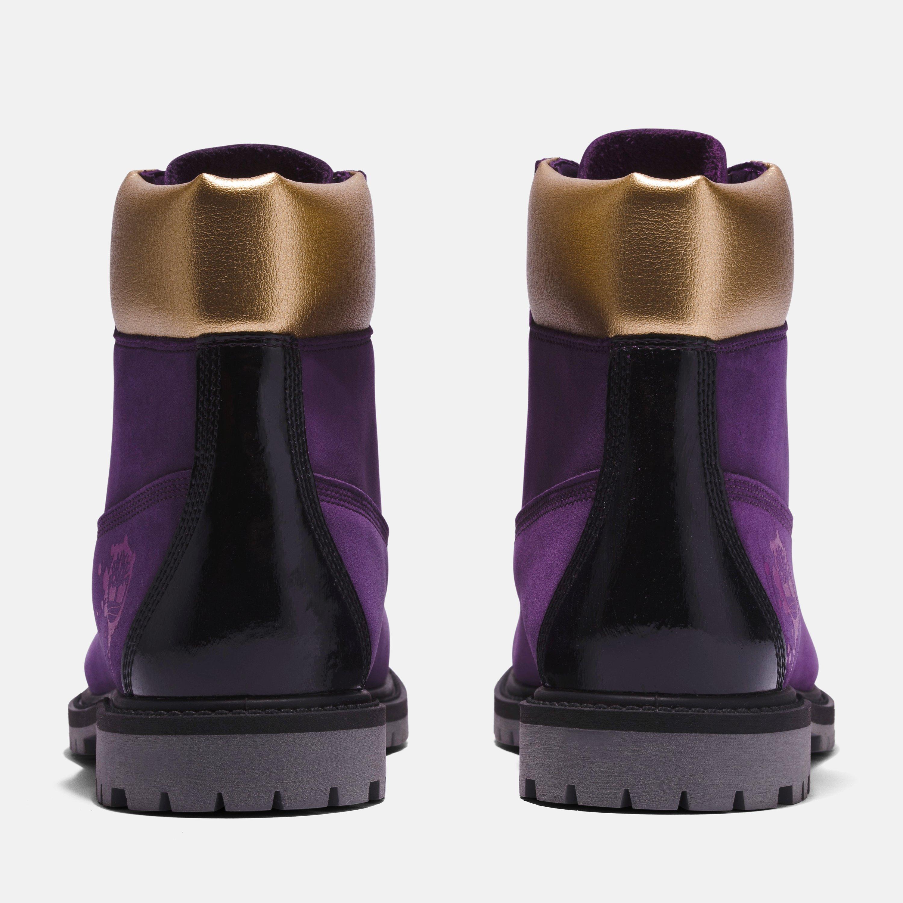 Purple timberlands hot sale grade school