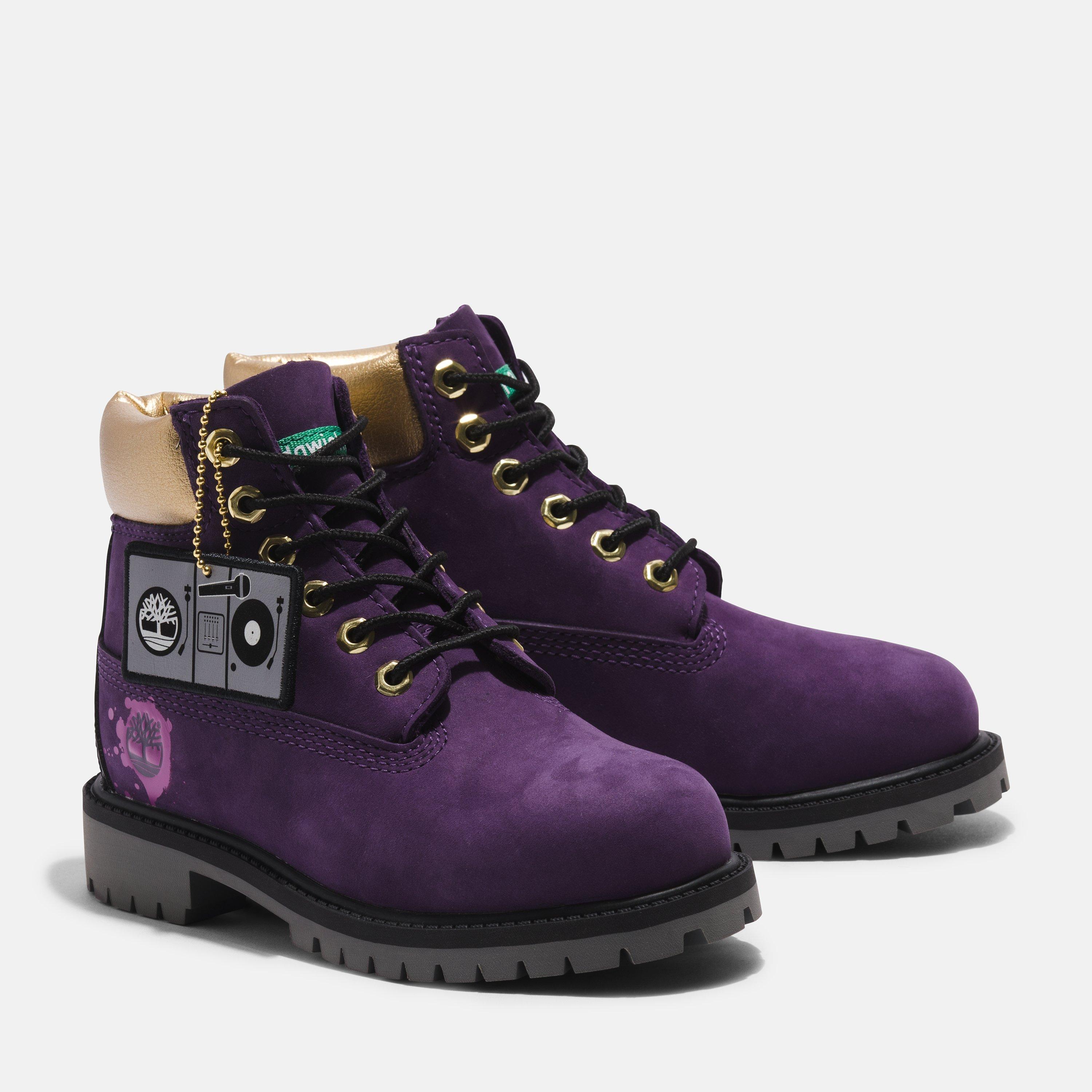 Timberland 6-Inch Premium Toddler Kids' "Dark Purple" Boot