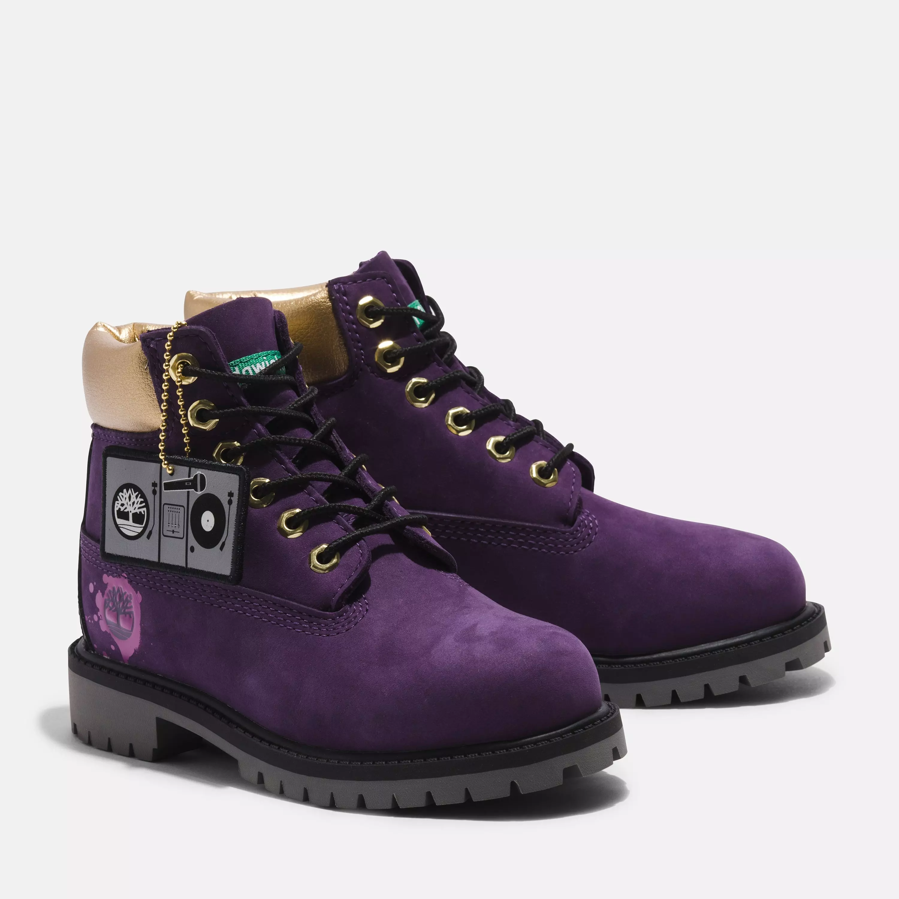 Timberland 6-Inch Premium "Dark Purple" Toddler Kids' Boot - Dark Purple