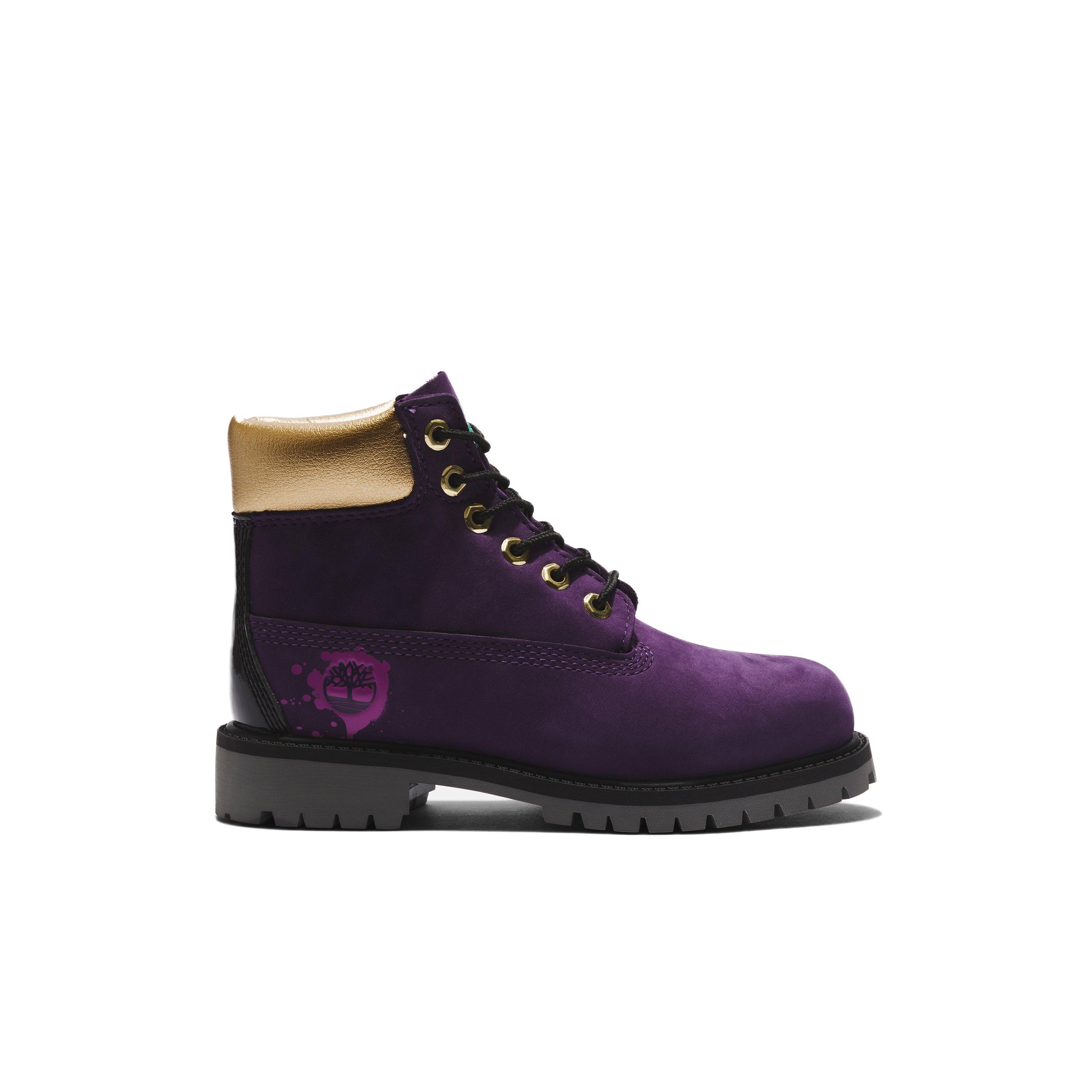 Timberland 6-Inch Premium "Dark Purple" Toddler Kids' Boot - Dark Purple Thumbnail View 1