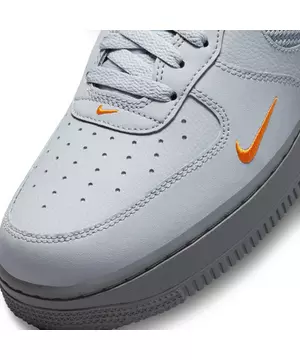 NEW Men's Nike Air Force 1 '07 LV8 Wolf Grey Kumquat DR0155-001 Shoes CARBON