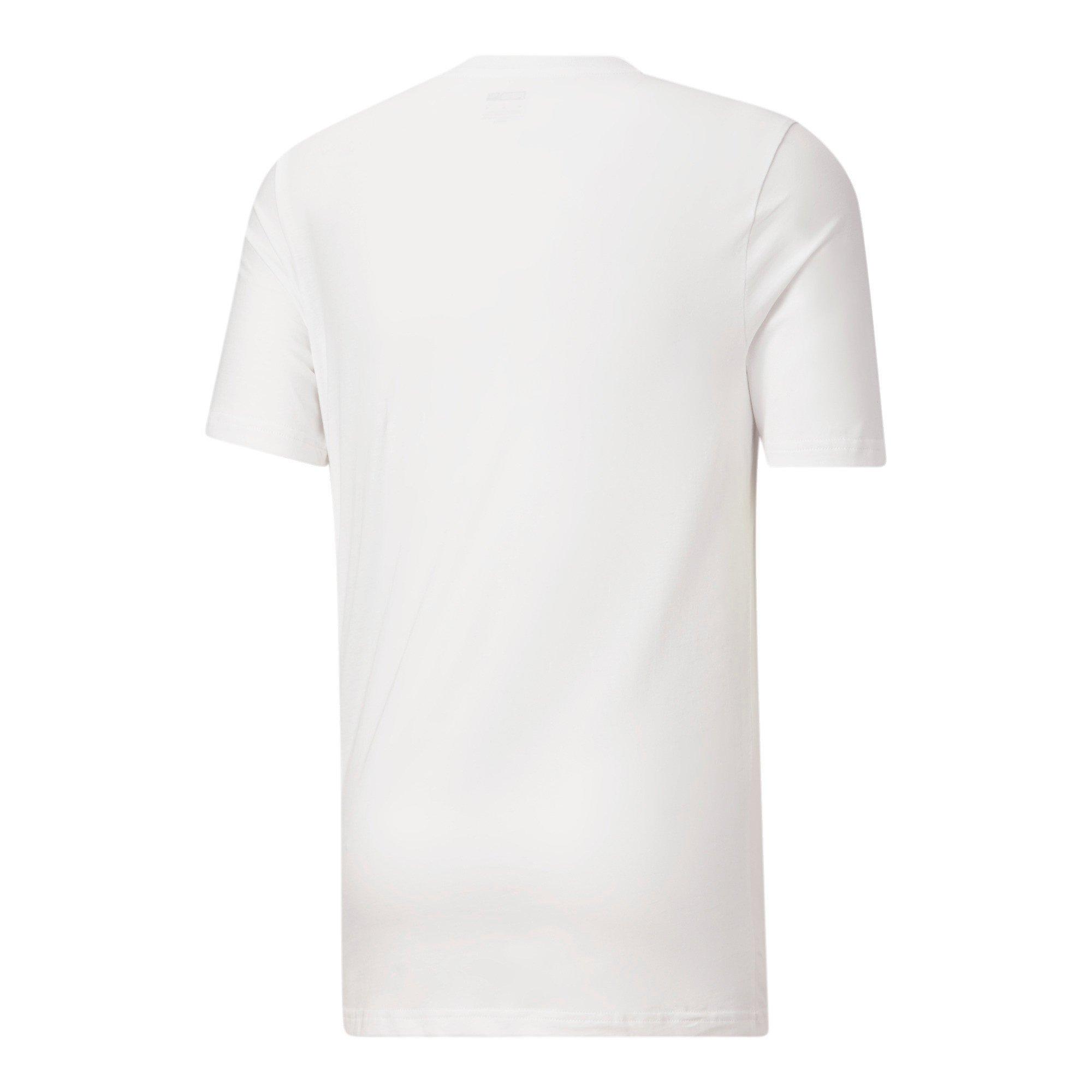 PUMA Men's Classic Daytona Big Logo Tee - White - WHITE Thumbnail View 5