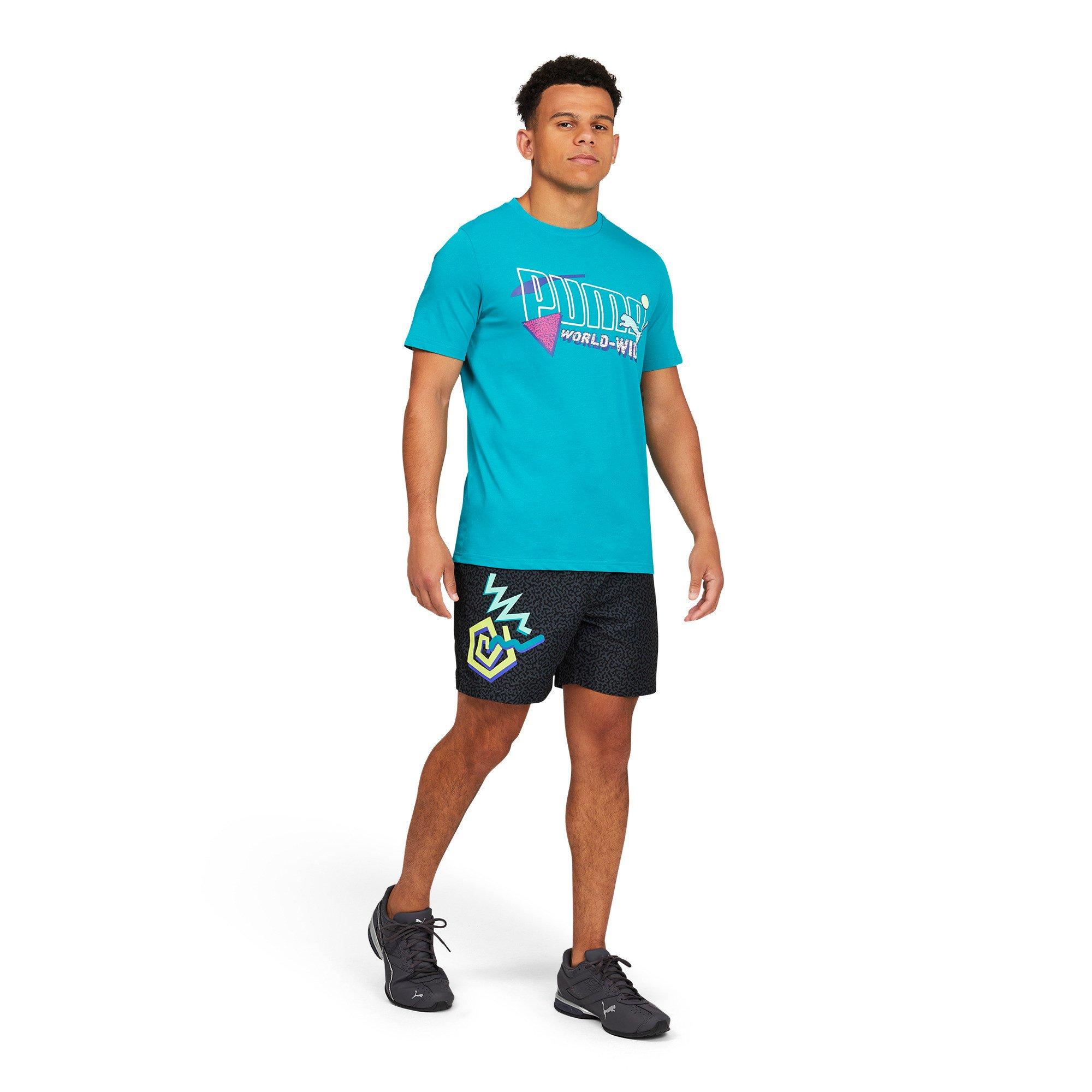 PUMA Men's Classics Daytona Woven 6" Shorts - BLACK Thumbnail View 2