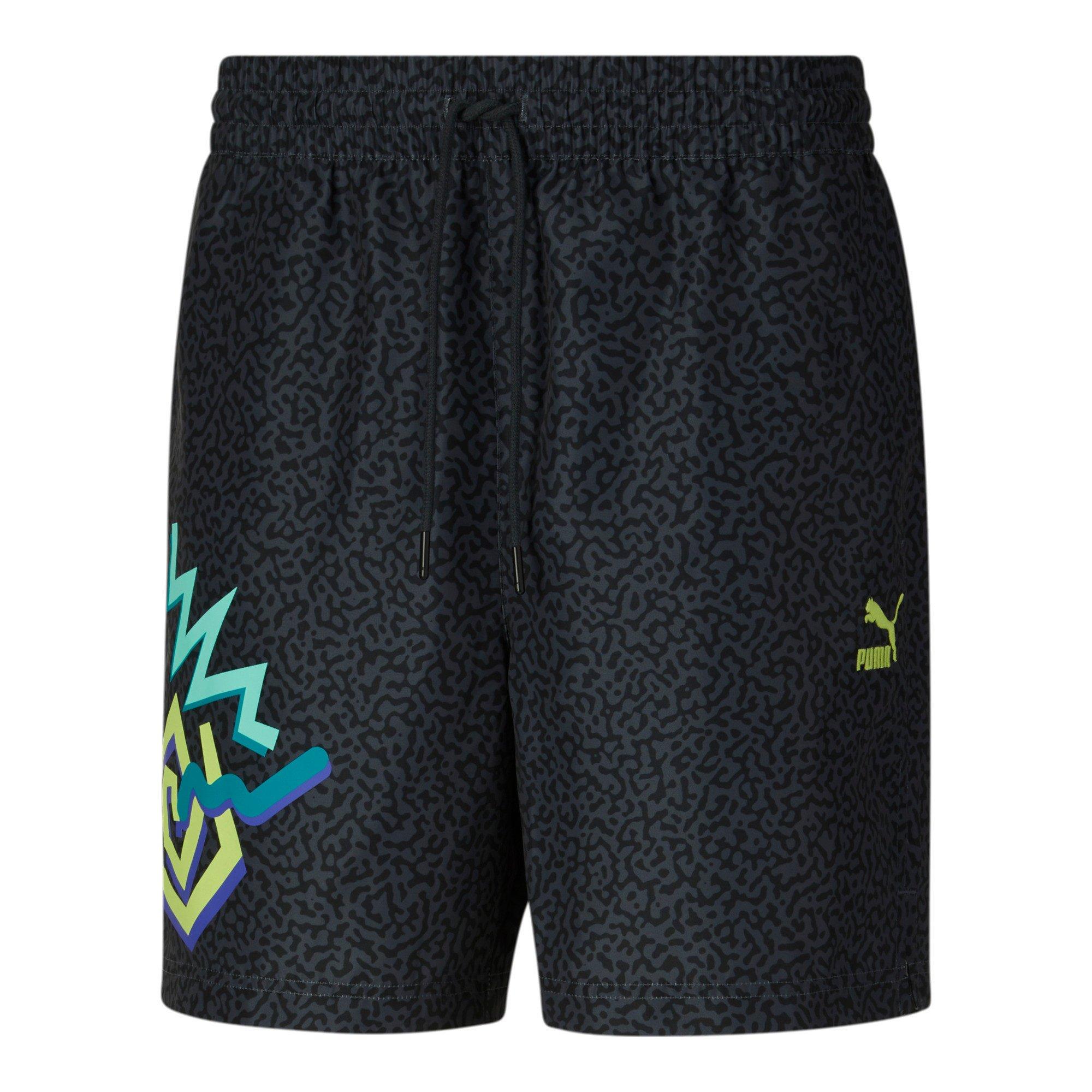 PUMA Men's Classics Daytona Woven 6" Shorts - BLACK Thumbnail View 3