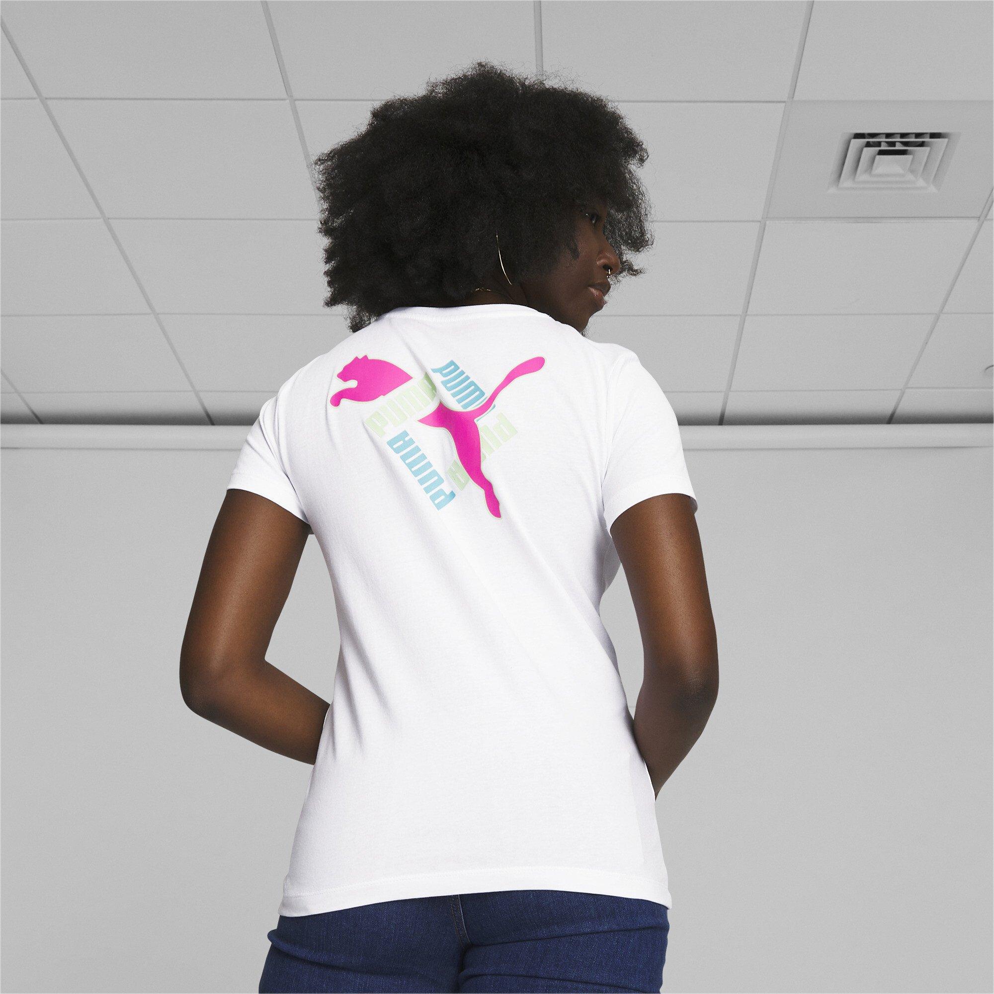 PUMA Women's Snake Logo Tee-White - WHITE Thumbnail View 2