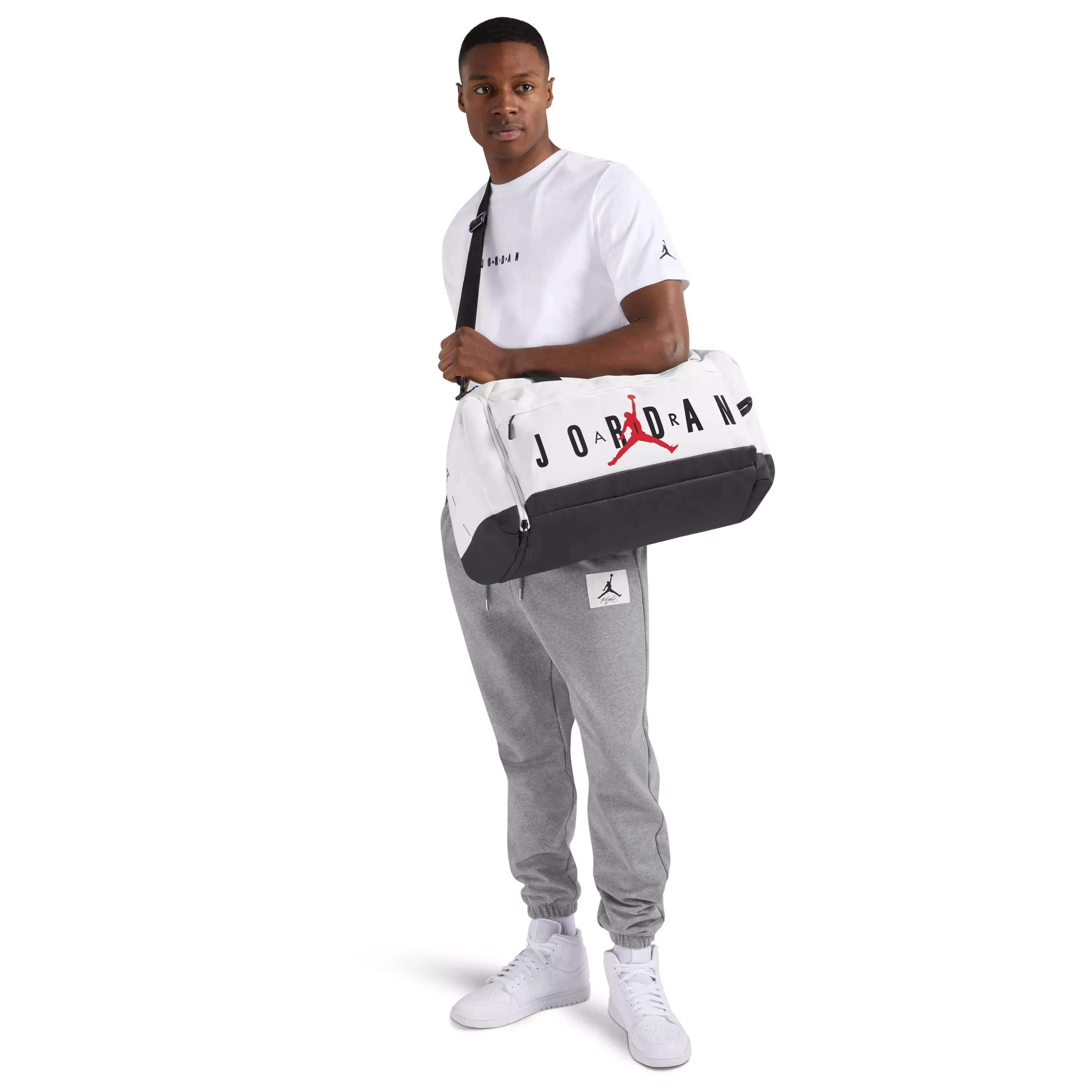 Jordan JAN Air Jordan Small Duffle Bag - WHITE