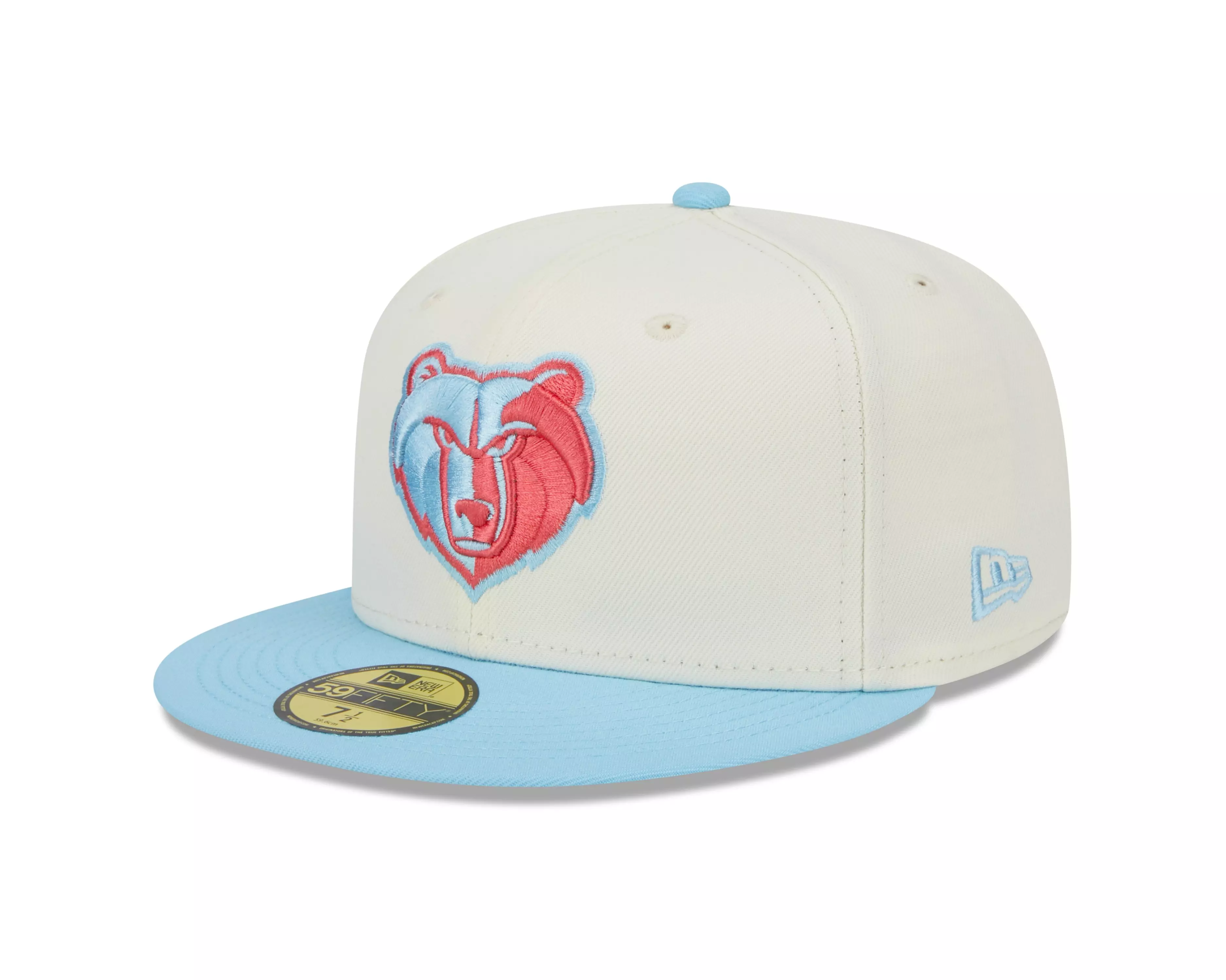 New Era Memphis Grizzlies 2-Tone Color Pack 59FIFTY Fitted Hat - WHITE/BLUE