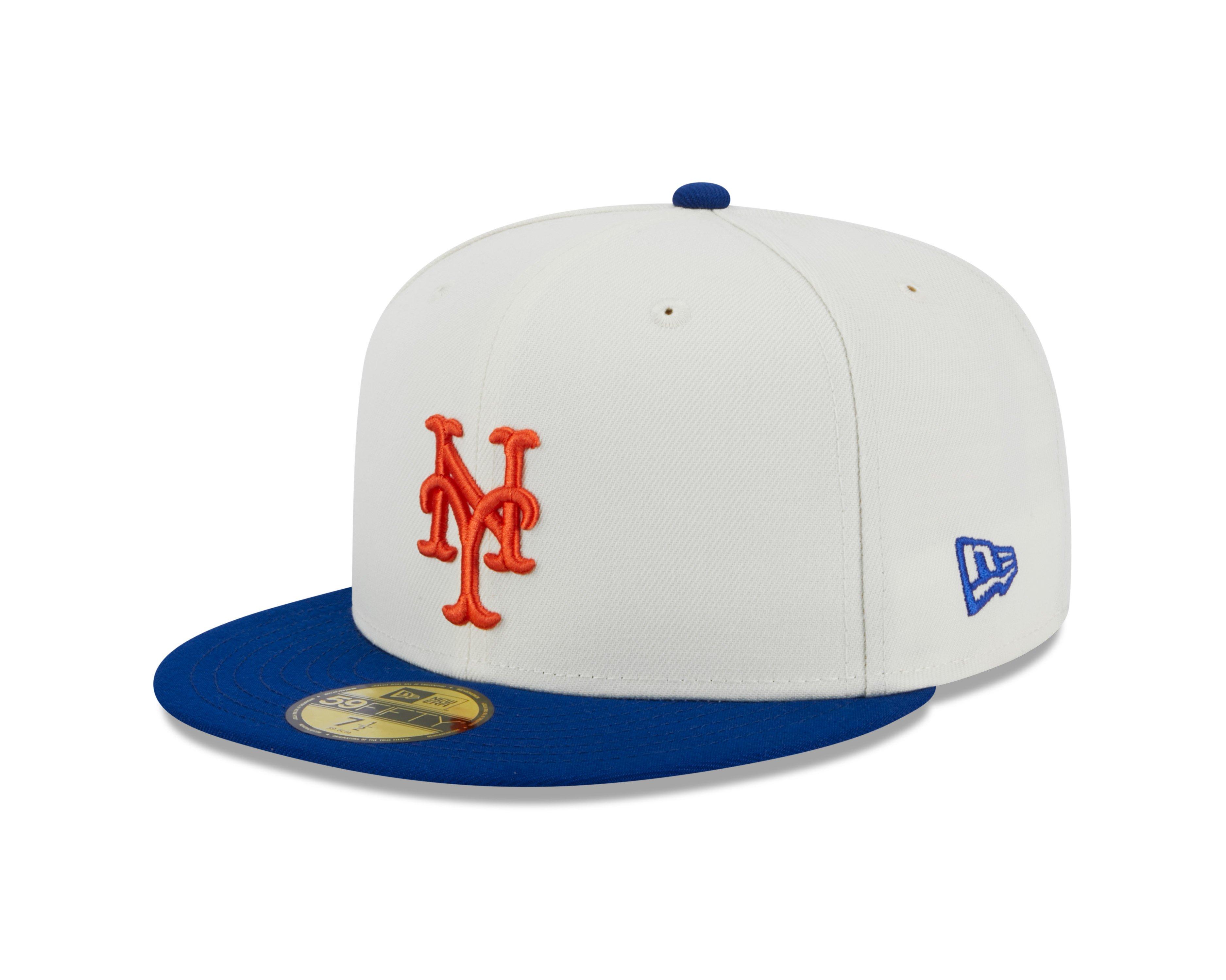 New York Mets New Era Satin Peek 59FIFTY Fitted Hat - Black