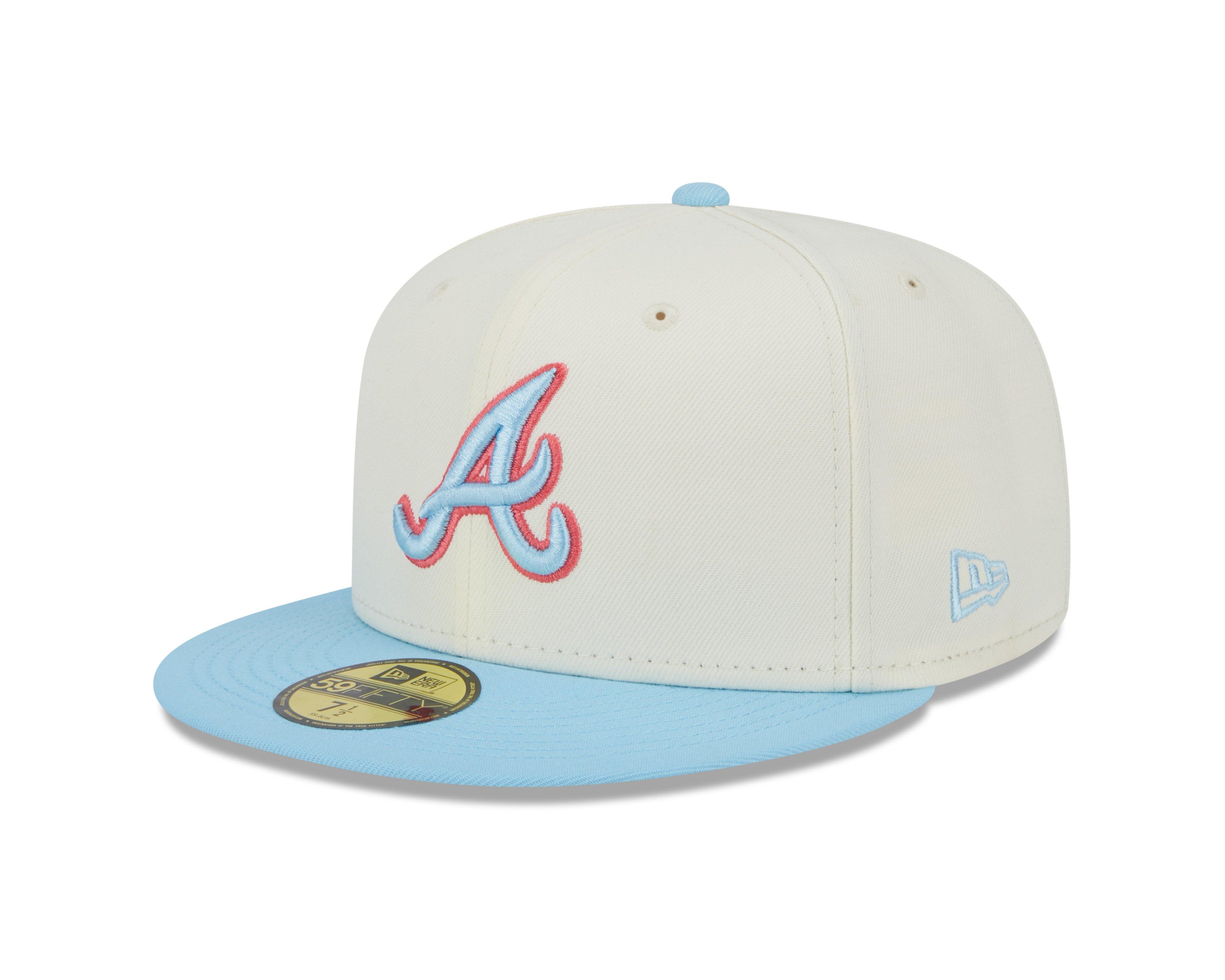 Atlanta Braves TEAM-BASIC Black-White Fitted Hat by New Era