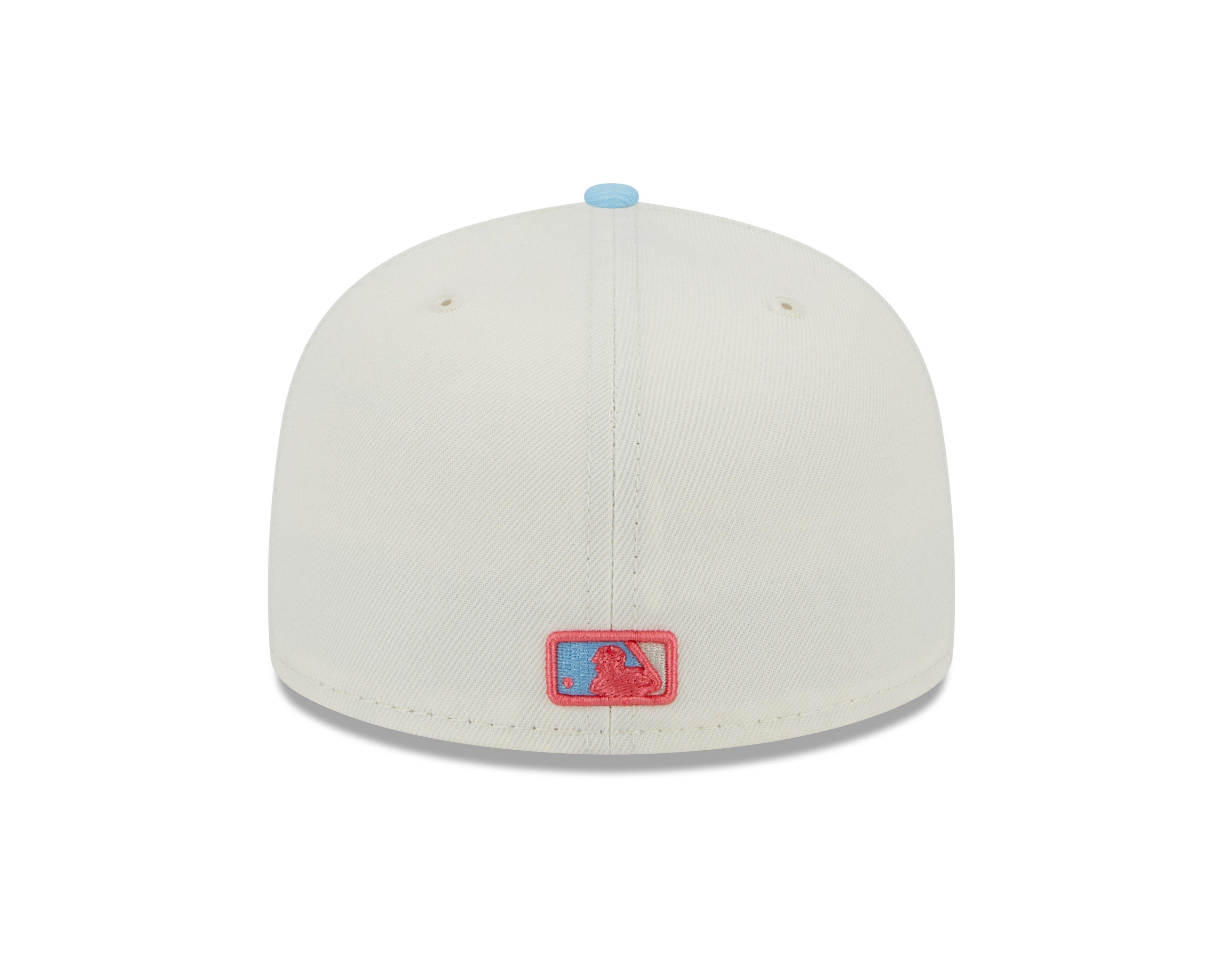 New Era Atlanta Braves Powder Blues Sky Throwback Edition 59Fifty Fitted  Hat, FITTED CAPS, CAPS