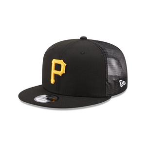 Pittsburgh Pirates Cooperstown Off White Mitchell & Ness Evergreen Trucker Snapback