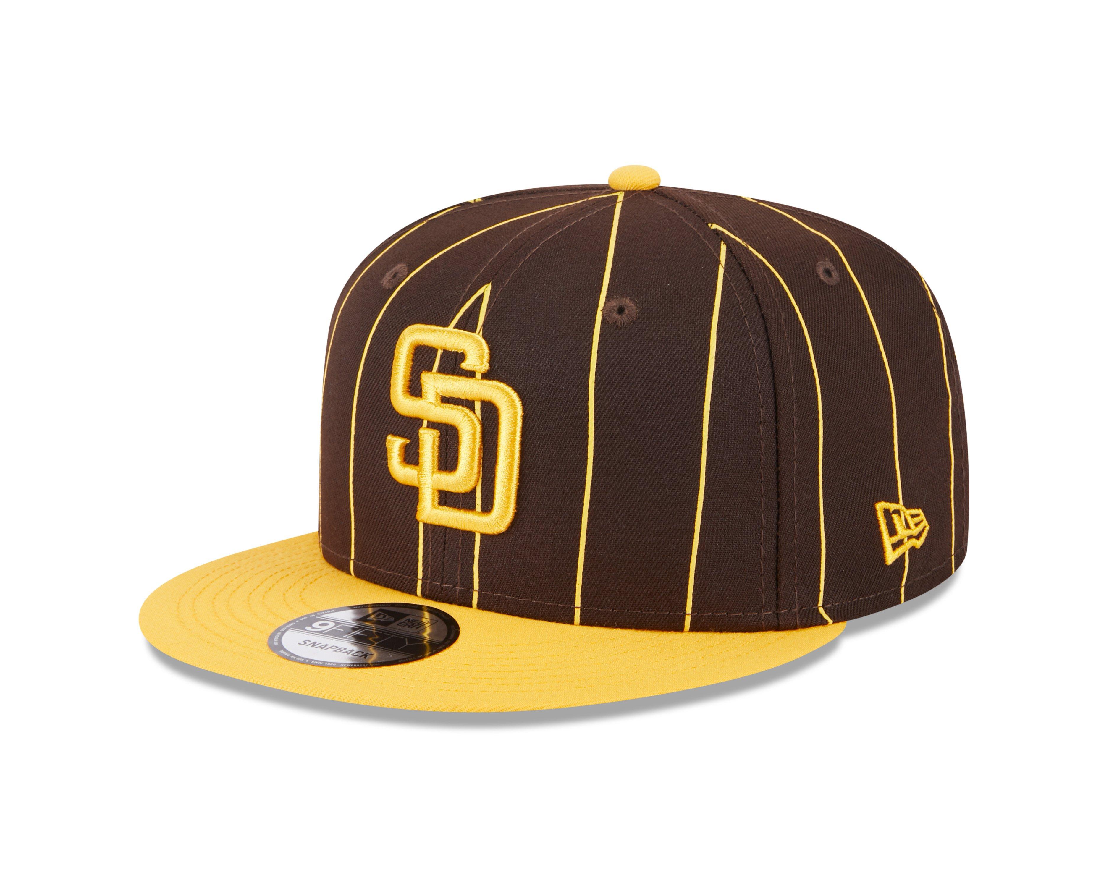 New Era Men's San Diego Padres Brown Low Profile 9Fifty Squared Fitted Hat