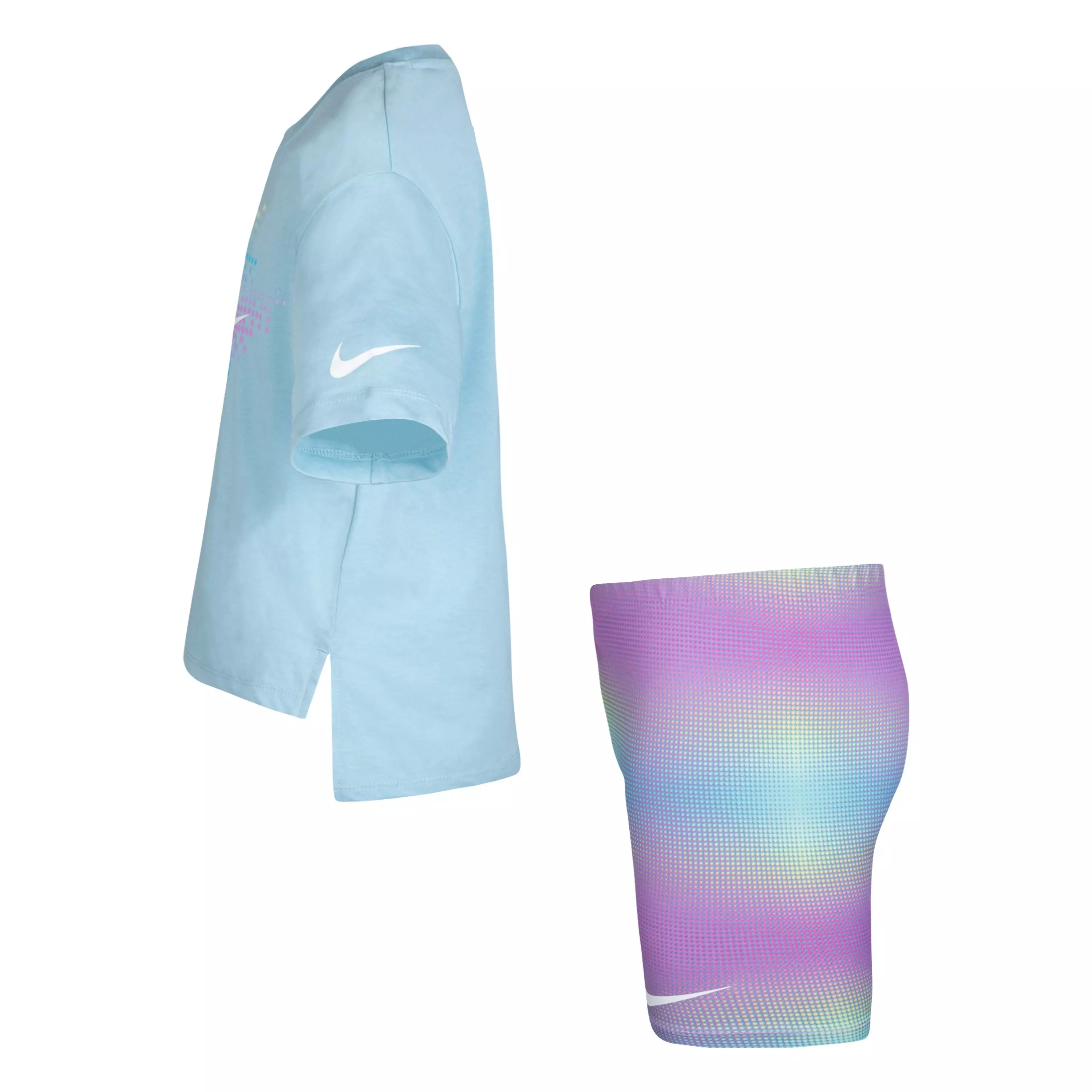 Nike Toddler Girls' Printed Biker Short Set - PURPLE