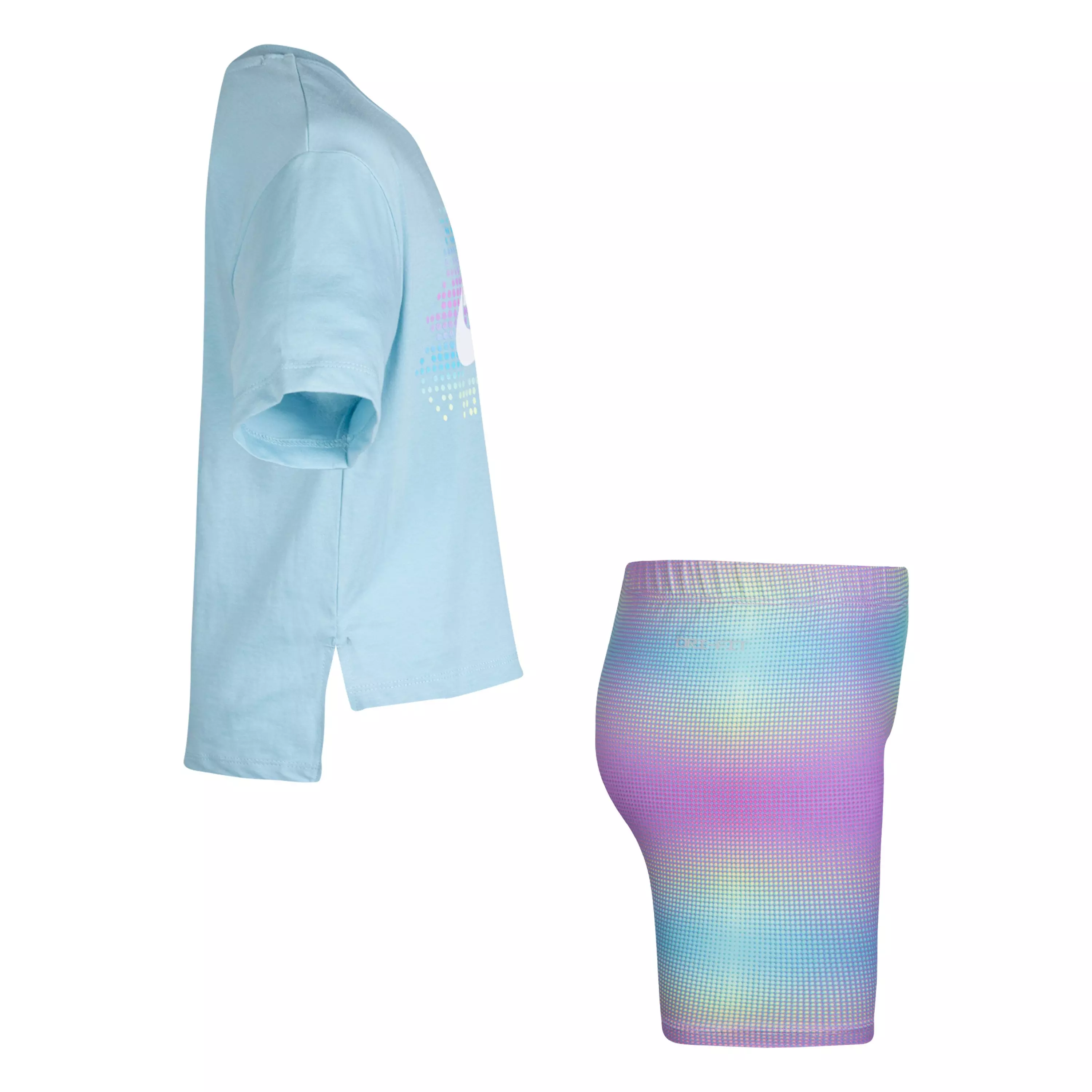 Nike Toddler Girls' Printed Biker Short Set - PURPLE