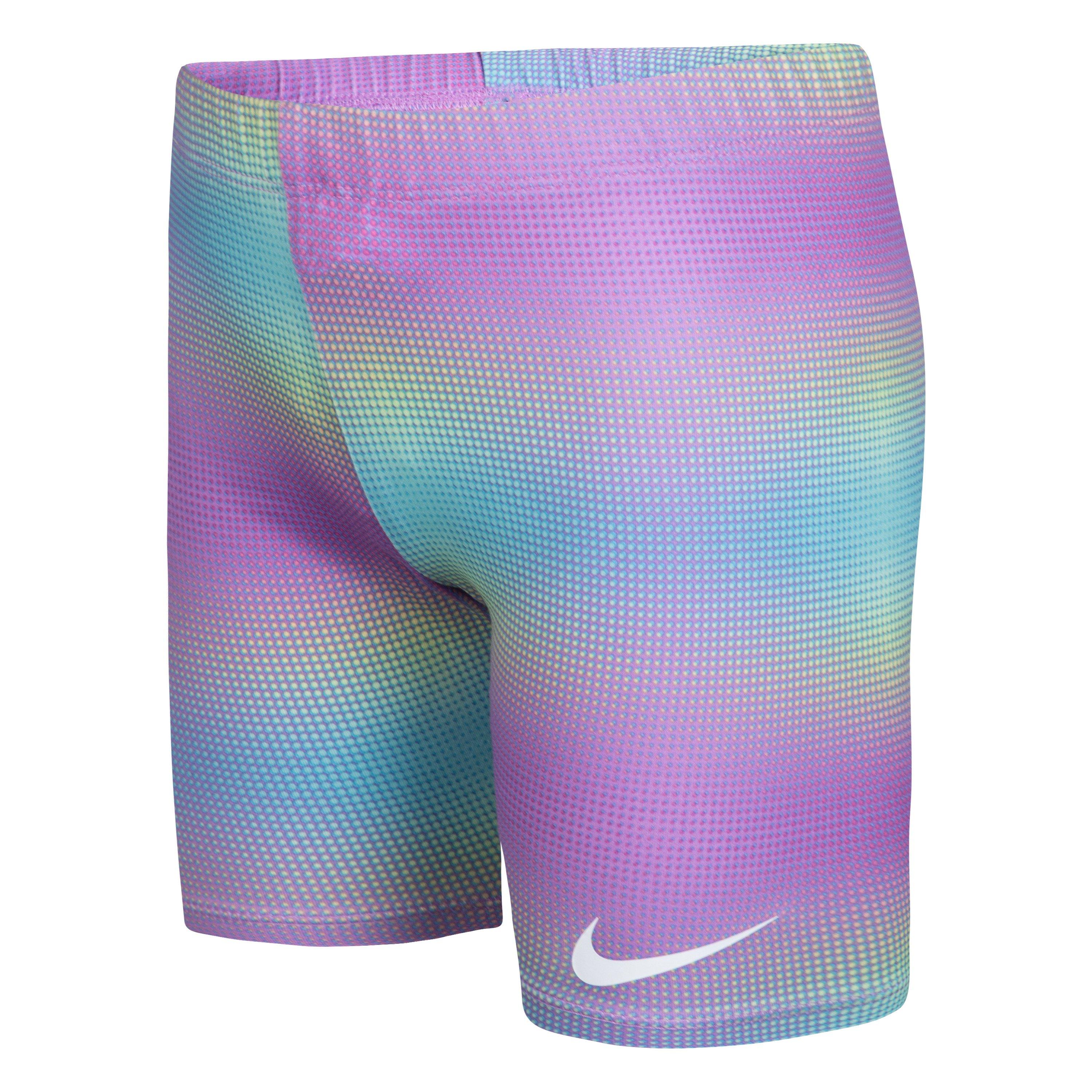 Nike Toddler Girls' Printed Biker Short Set - PURPLE Thumbnail View 7