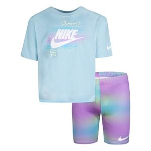 Nike Toddler Girls' Printed Biker Short Set