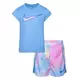 Nike Little Girls' Sprinter Tee and Short Set - BLUE Thumbnail View 1