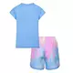 Nike Little Girls' Sprinter Tee and Short Set - BLUE Thumbnail View 2