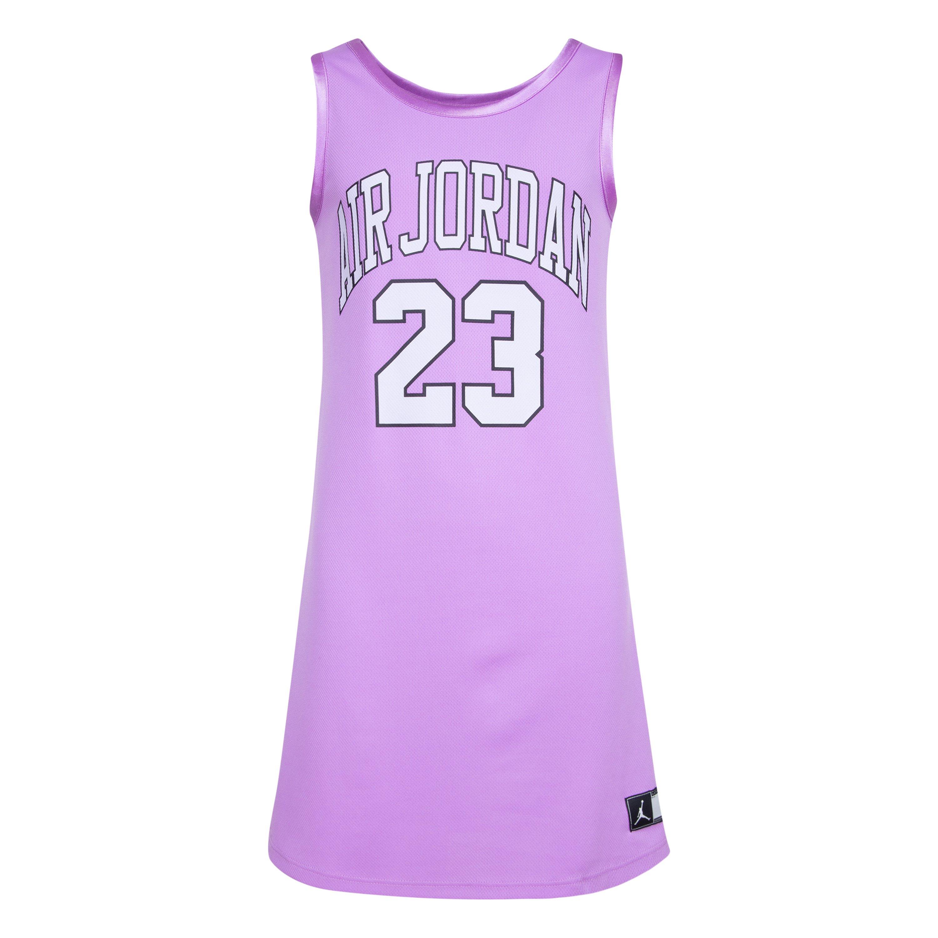 Jordan Big Girls' Jersey Dress-Purple - Hibbett