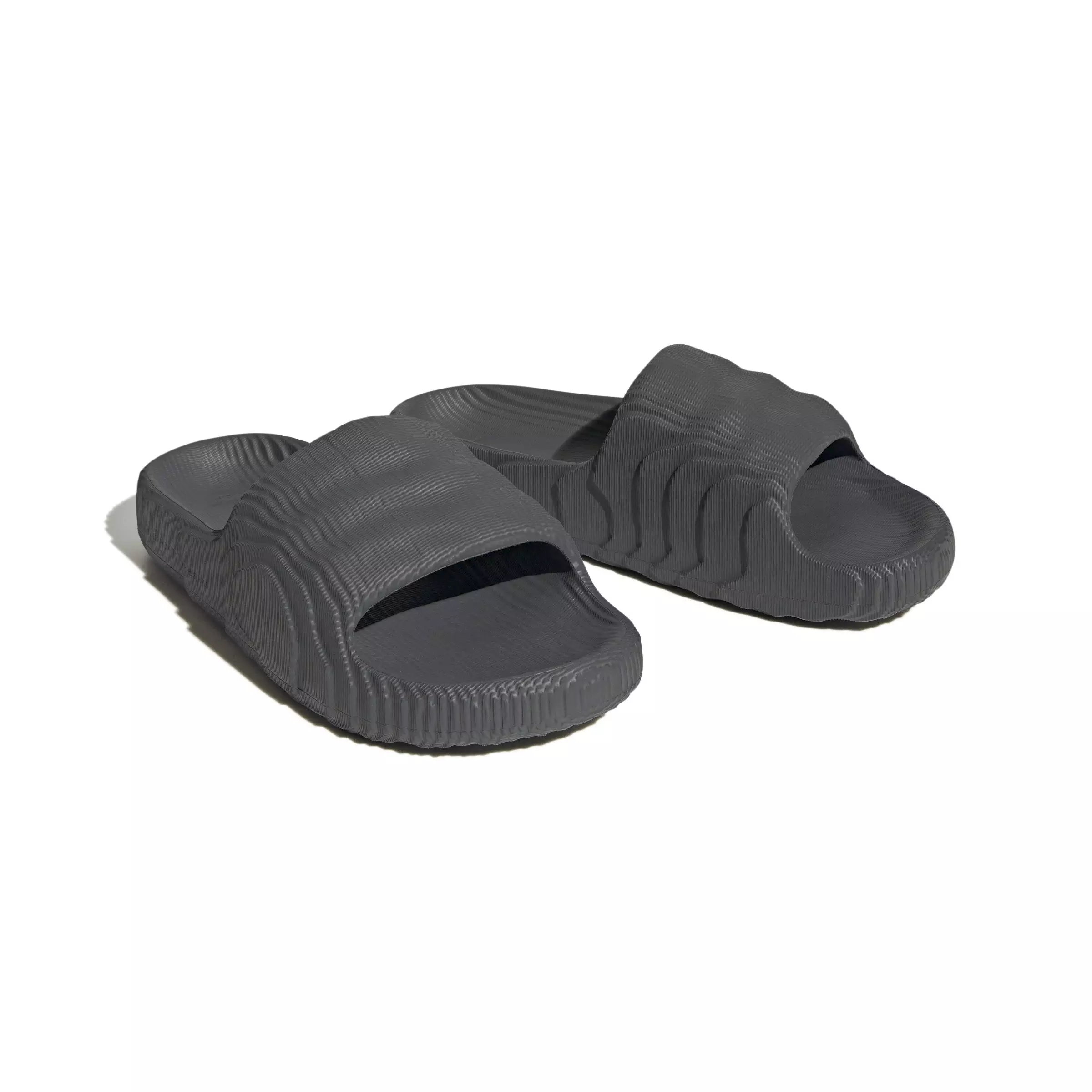 adidas Adilette 22 "Dark Grey" Grade School Boys' Slide - GREY