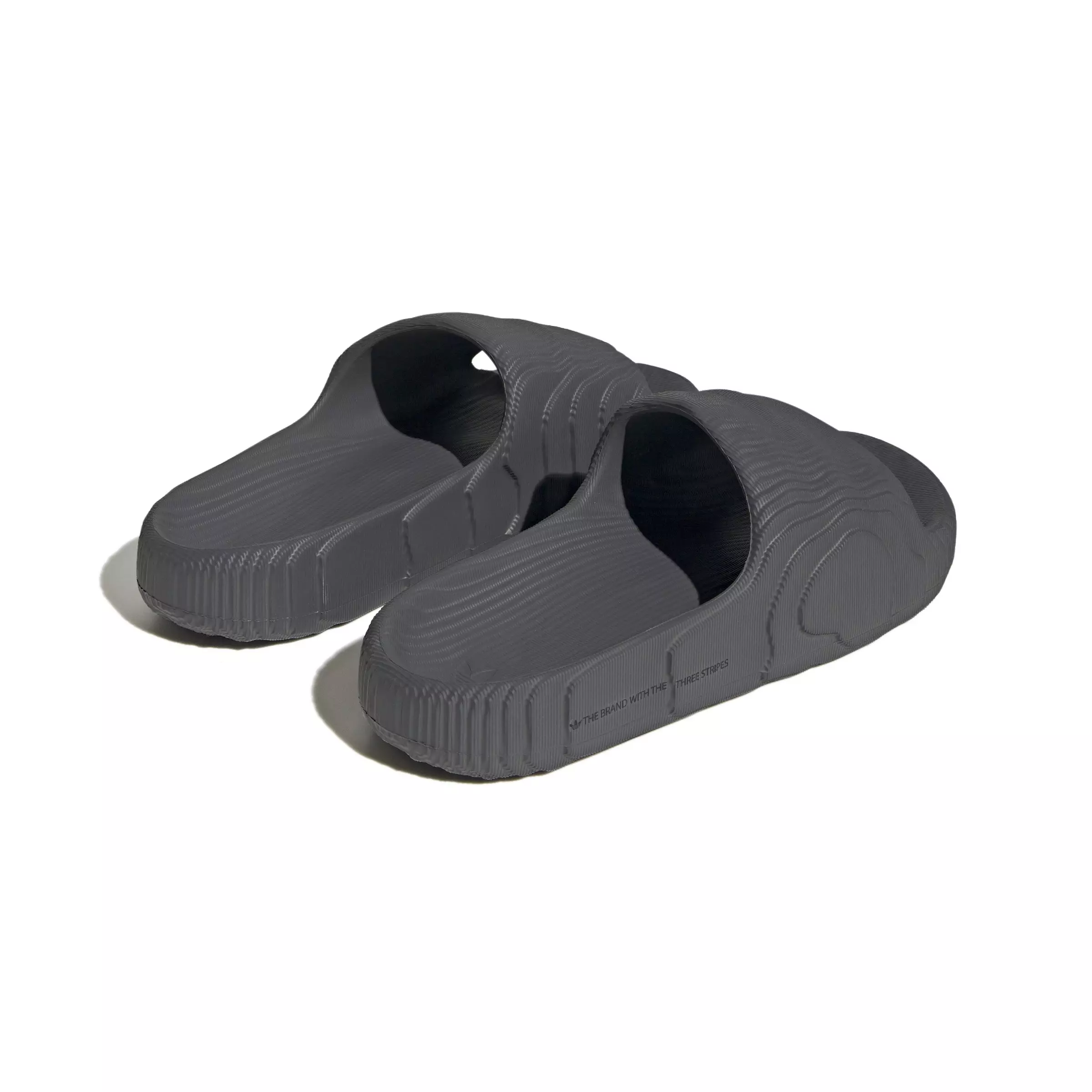 adidas Adilette 22 "Dark Grey" Grade School Boys' Slide - GREY