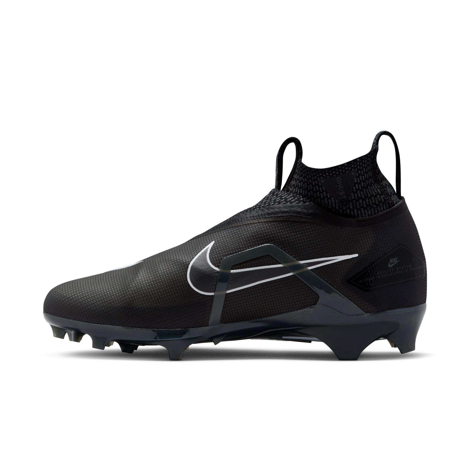 Nike Alpha Menace Elite 3 "Black/White/Iron Grey" Men's Football Cleat - BLACK/WHITE Thumbnail View 4
