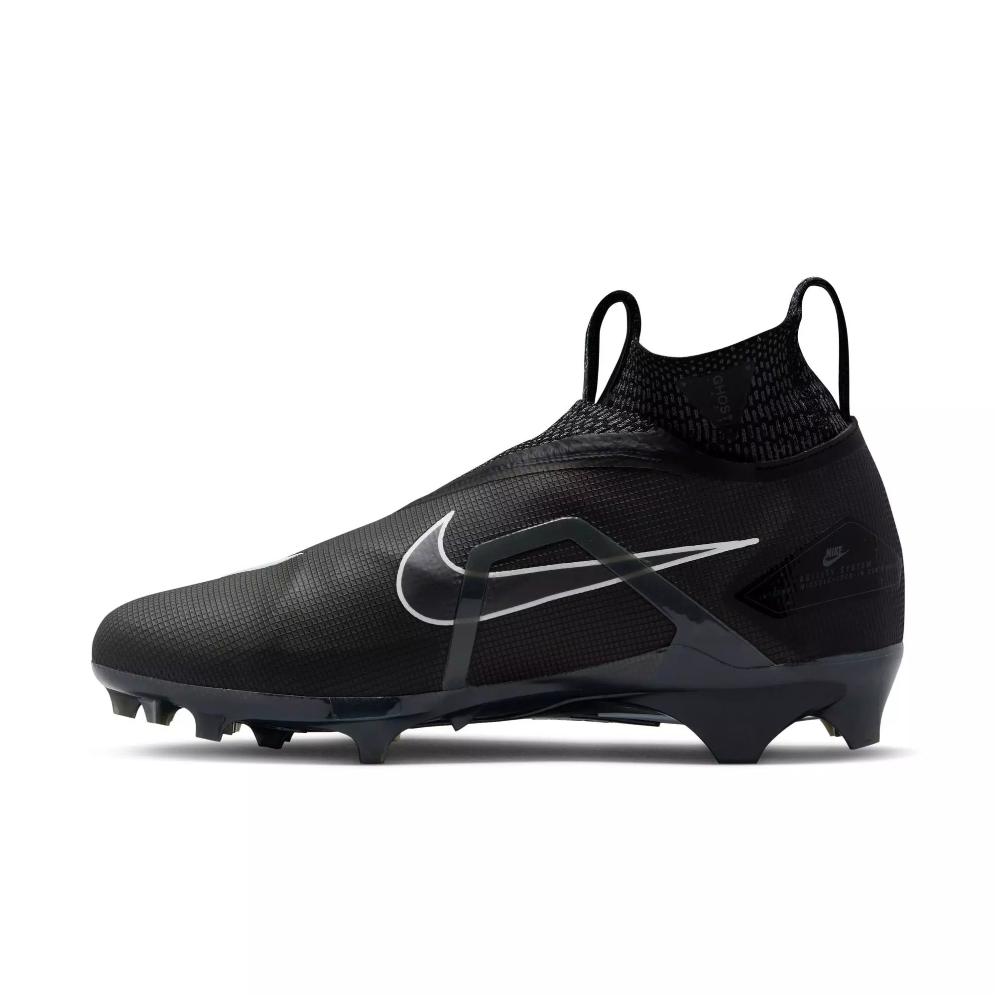 Nike Alpha Menace Elite 3 "Black/White/Iron Grey" Men's Football Cleat - BLACK/WHITE