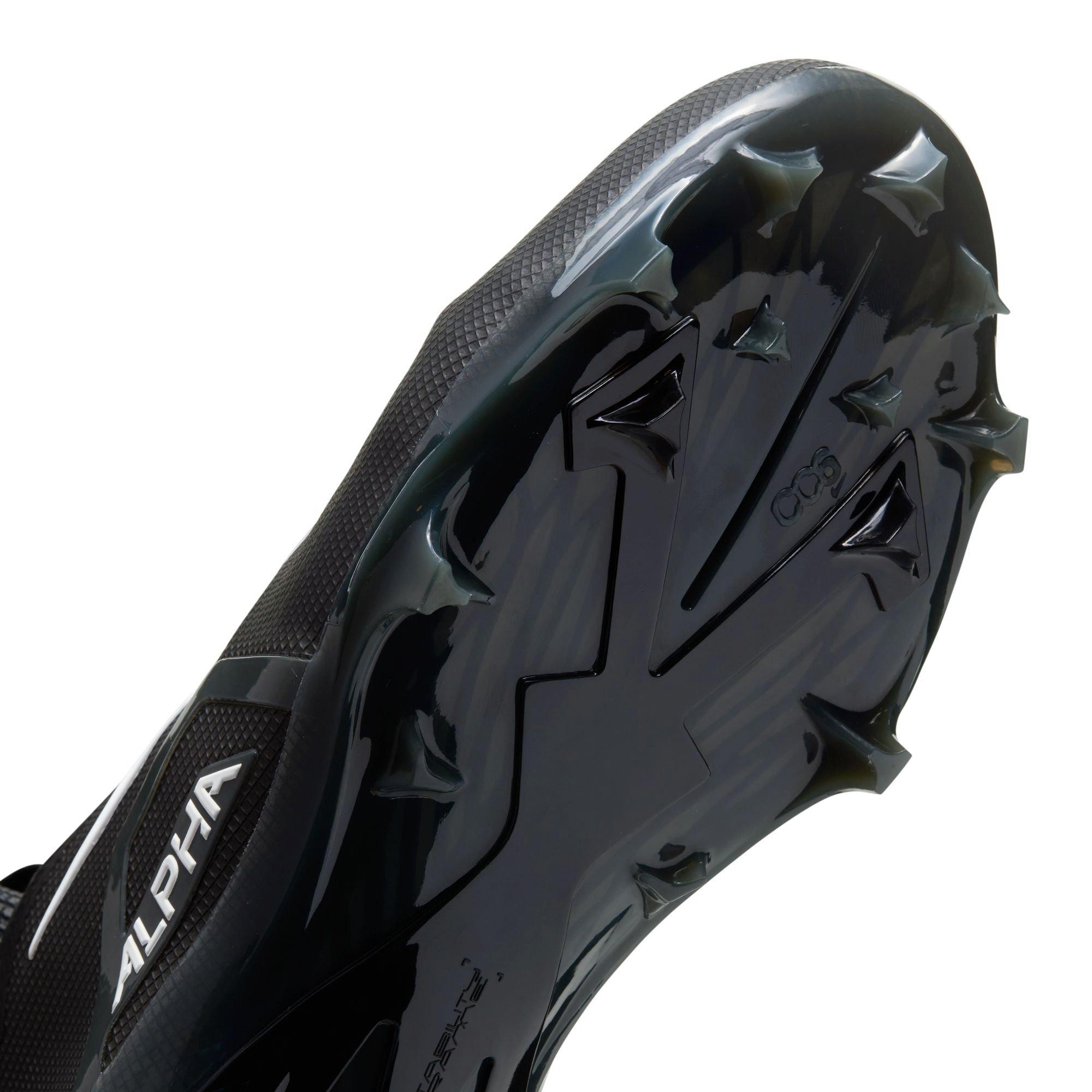 Nike Alpha Menace Elite 3 "Black/White/Iron Grey" Men's Football Cleat - BLACK/WHITE Thumbnail View 9