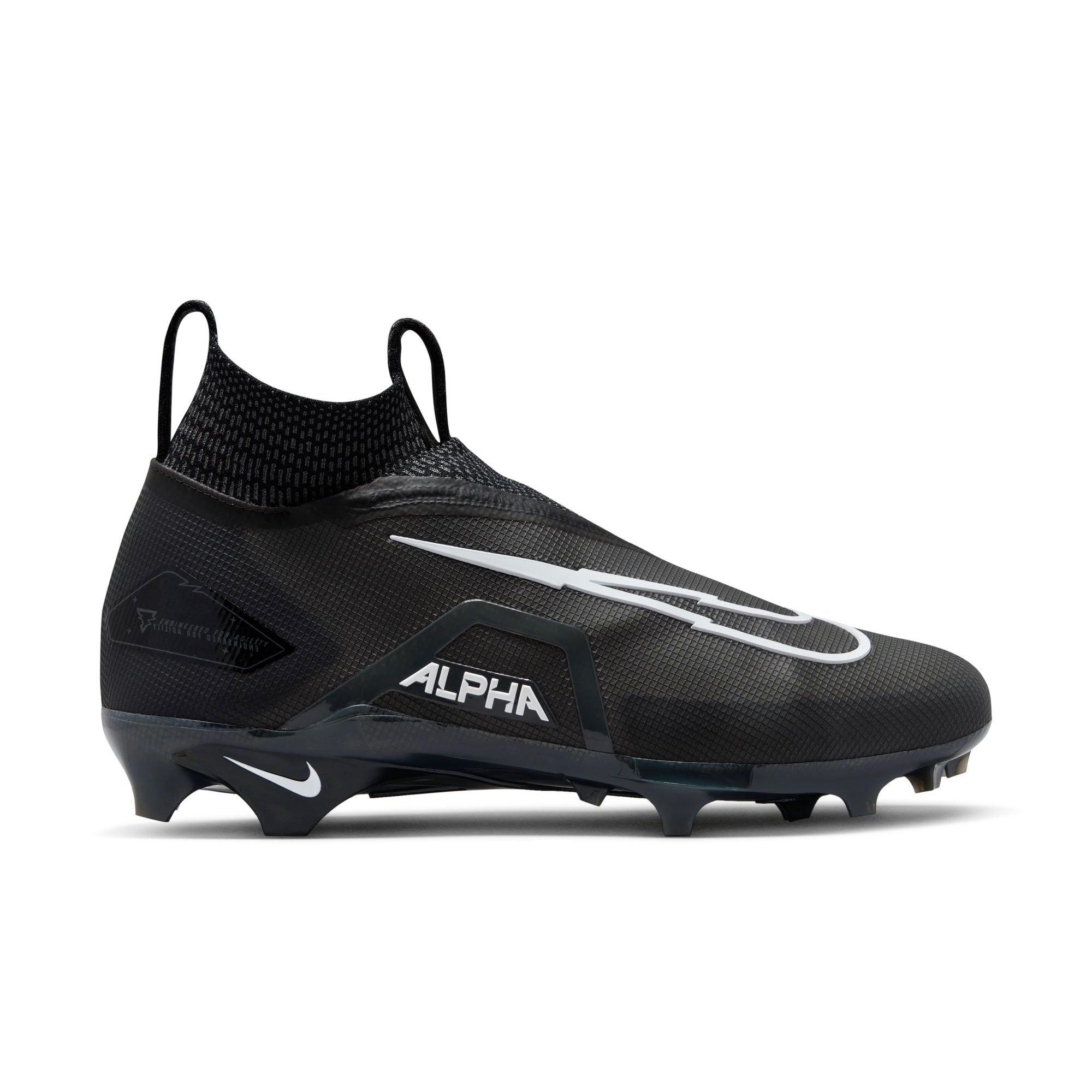 Nike Alpha Menace Elite 3 "Black/White/Iron Grey" Men's Football Cleat - BLACK/WHITE Thumbnail View 1