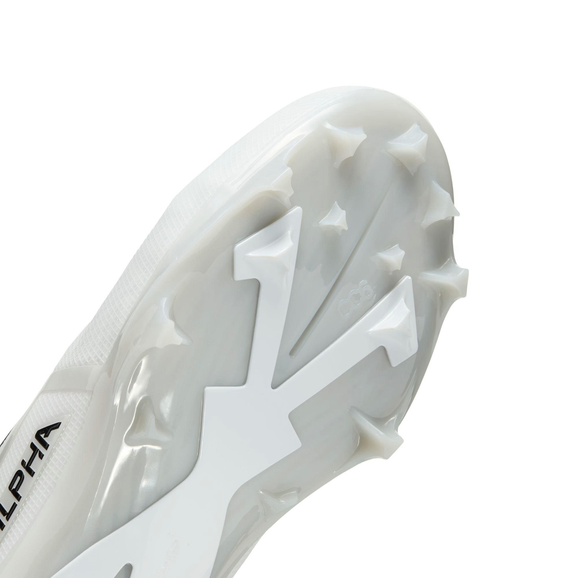 Nike Alpha Menace Elite 3 "White/Black/Pure Platinum" Men's Football Cleat - WHITE/BLACK Thumbnail View 5
