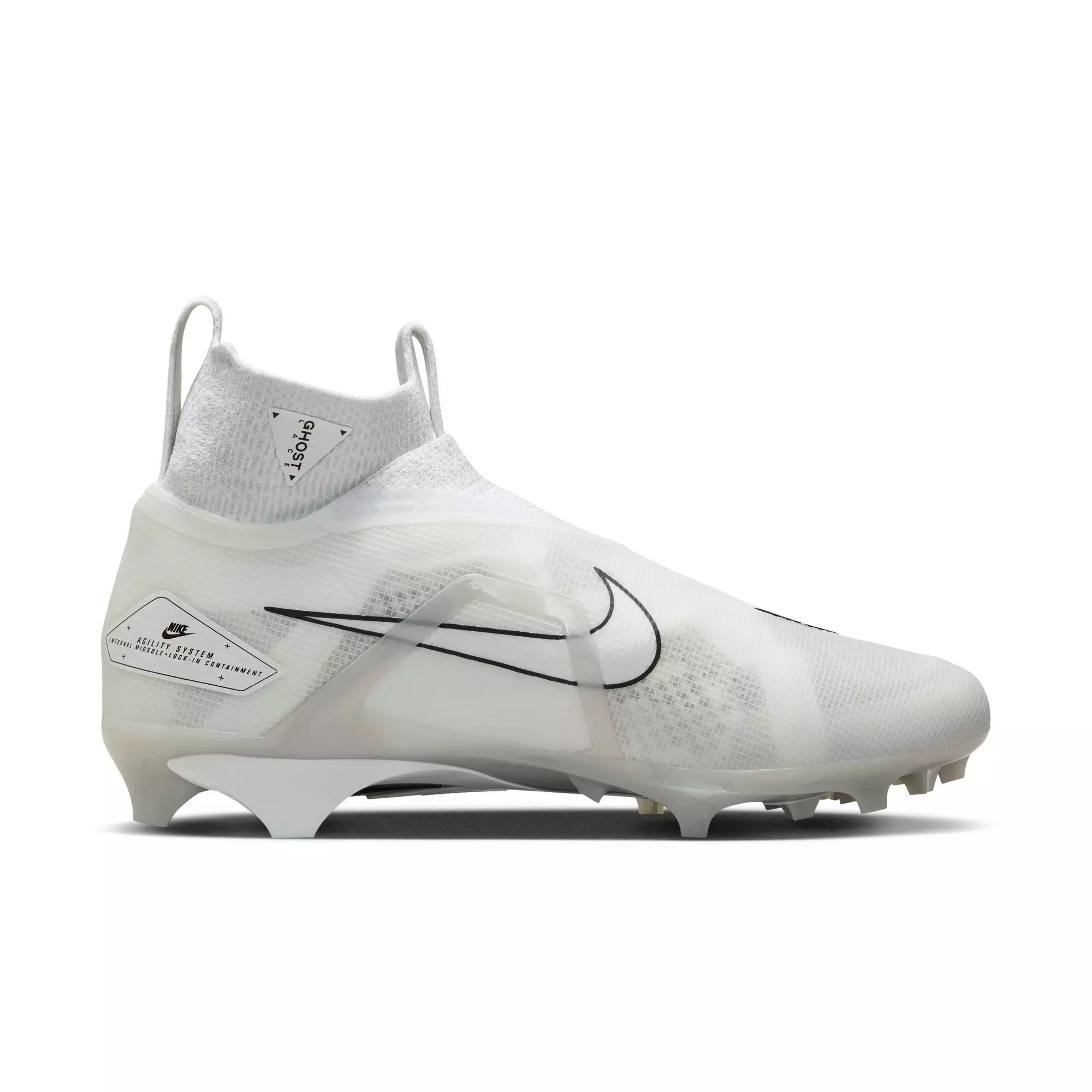 Nike Alpha Menace Elite 3 "White/Black/Pure Platinum" Men's Football Cleat - WHITE/BLACK