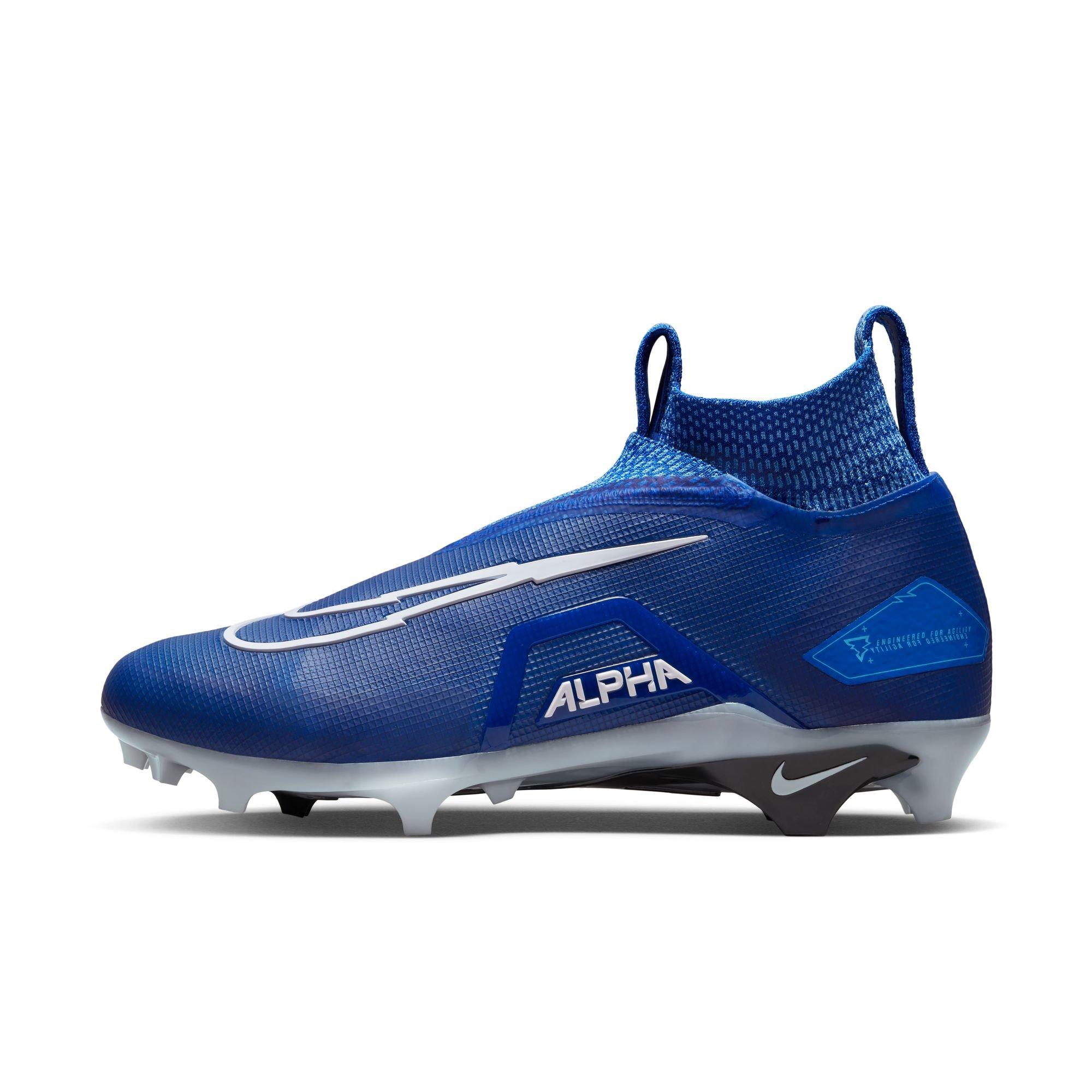 Nike Alpha Menace Elite 3 "Game Royal/White/University Blue" Men's Football Cleat - ROYAL/WHITE Thumbnail View 3