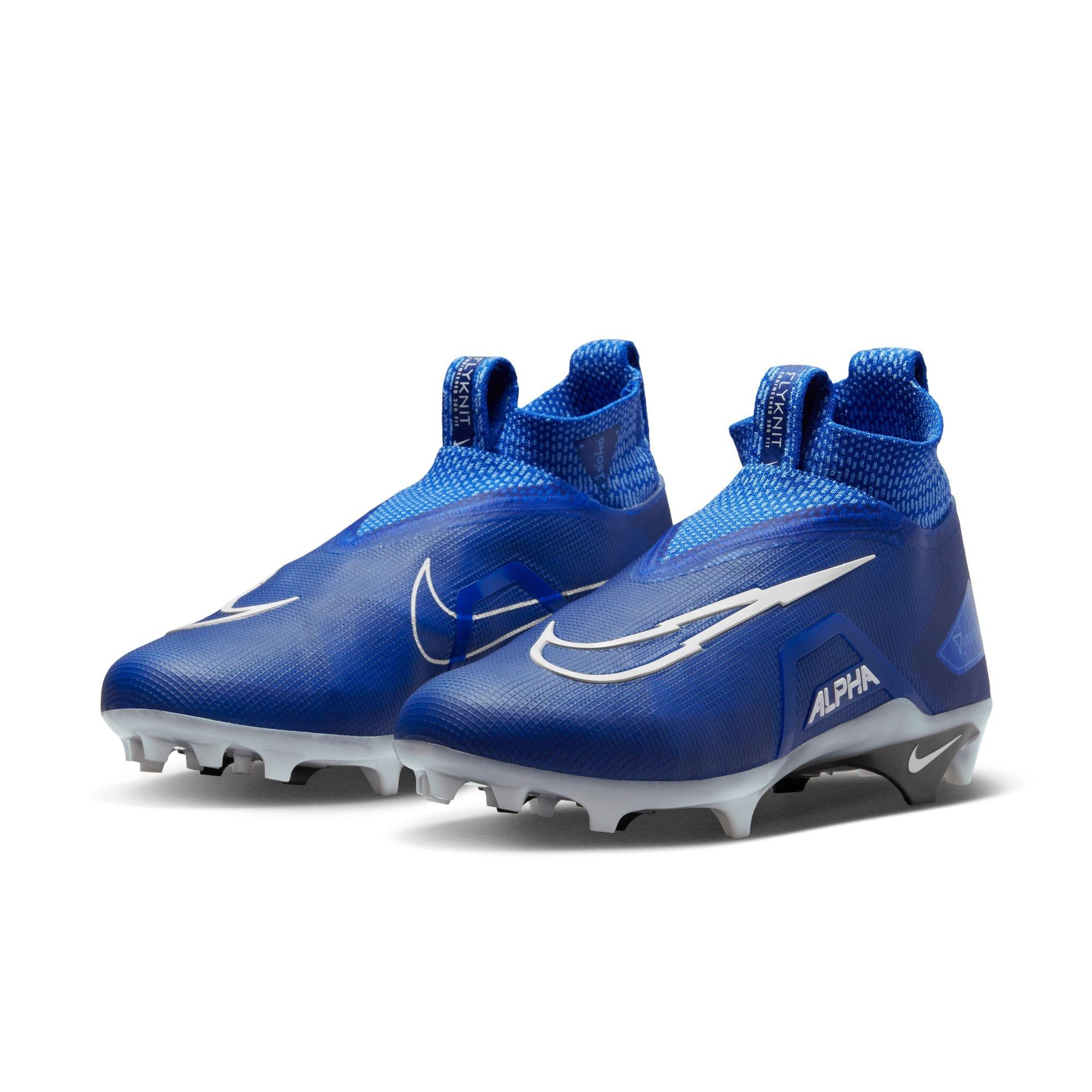 Nike Alpha Menace Elite 3 "Game Royal/White/University Blue" Men's Football Cleat - ROYAL/WHITE Thumbnail View 6
