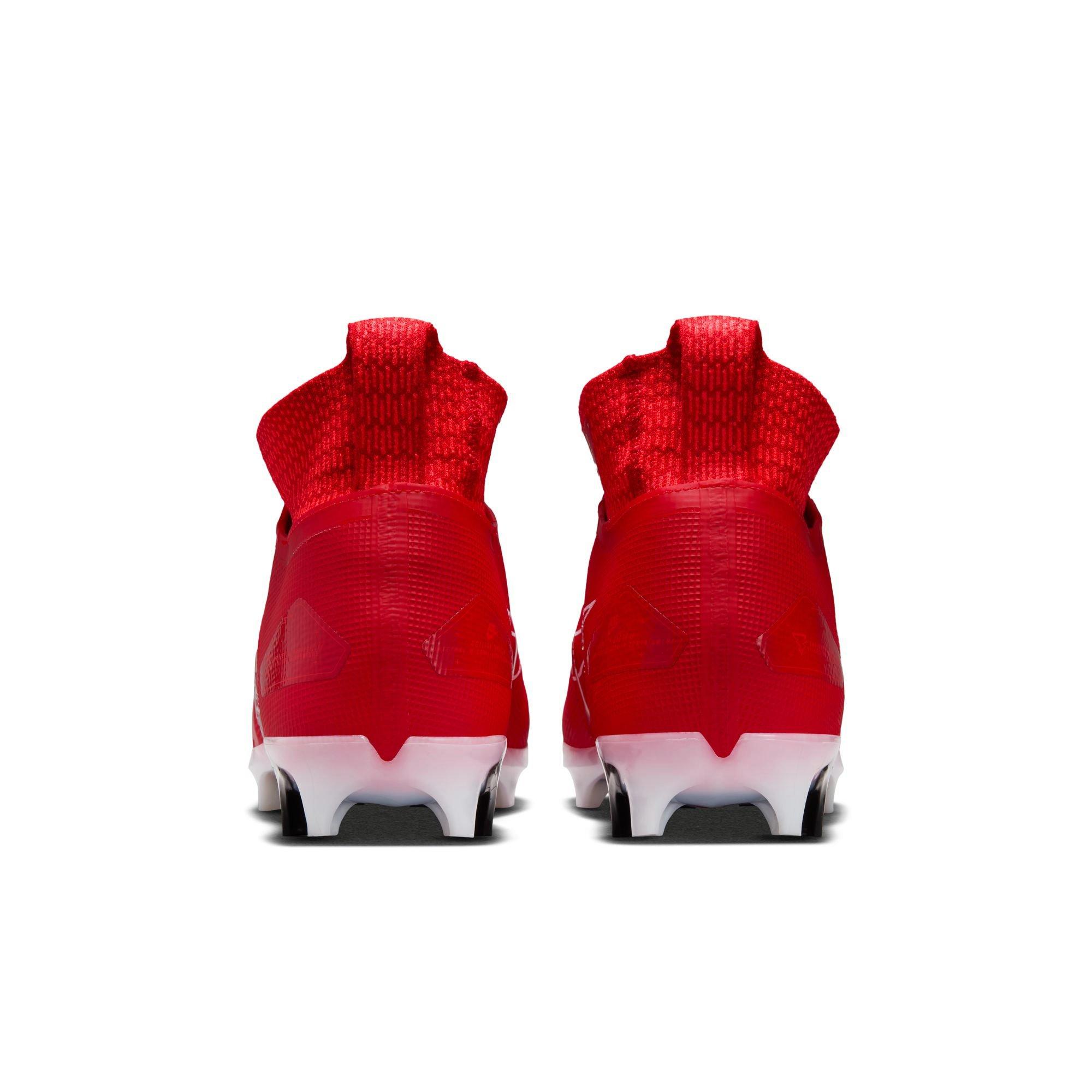 All red football outlet cleats