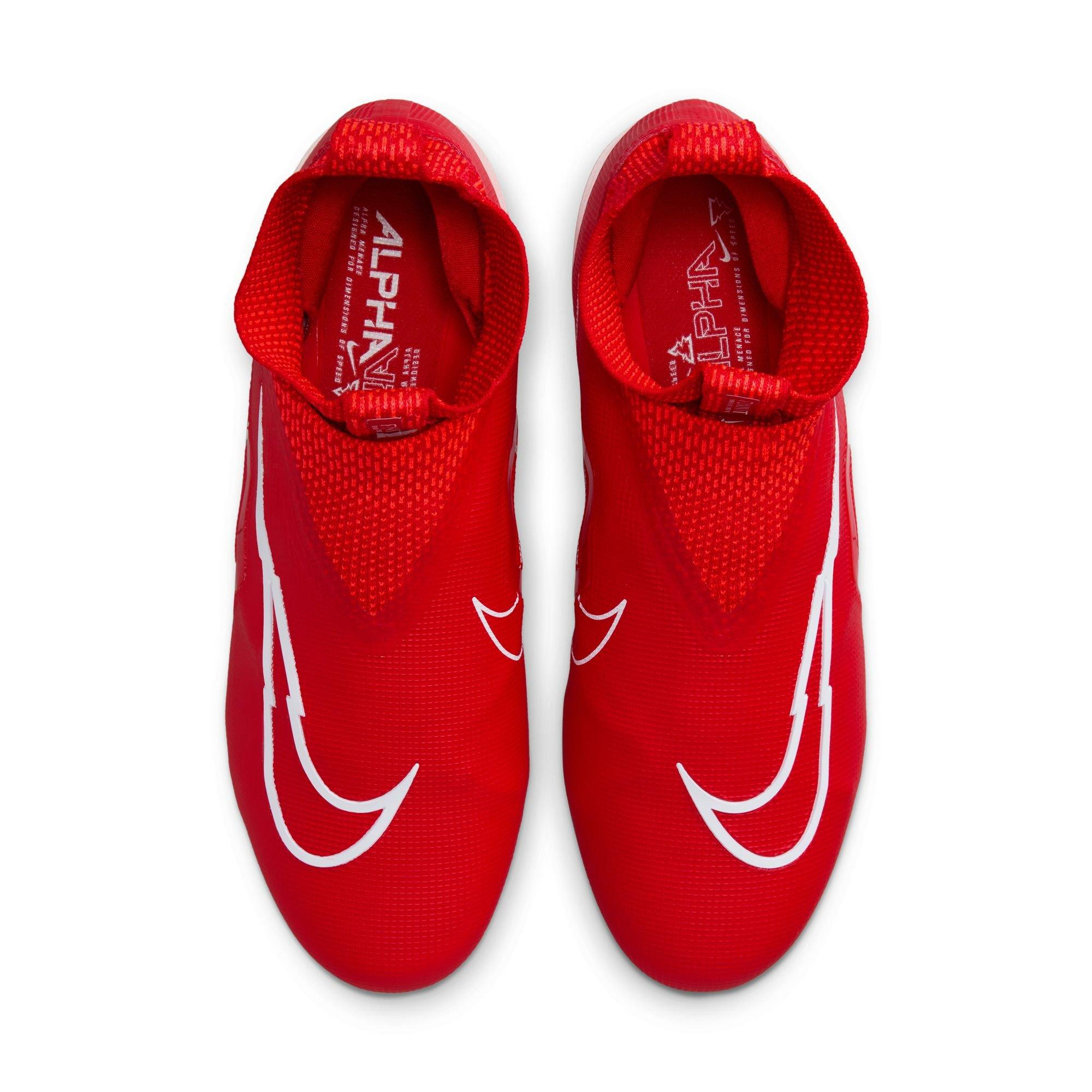 Nike Alpha Menace Elite 3 "University Red/White/Bright Crimson" Men's Football Cleat - RED/WHITE Thumbnail View 7